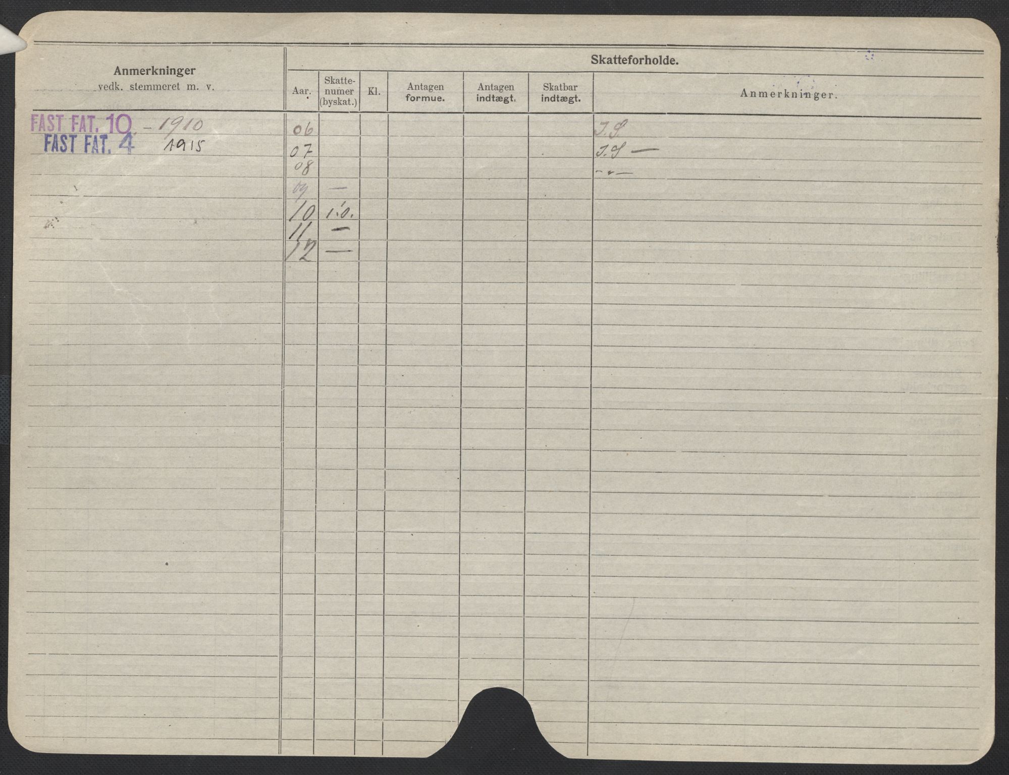 Oslo folkeregister, Registerkort, AV/SAO-A-11715/F/Fa/Fac/L0013: Kvinner, 1906-1914, p. 222b