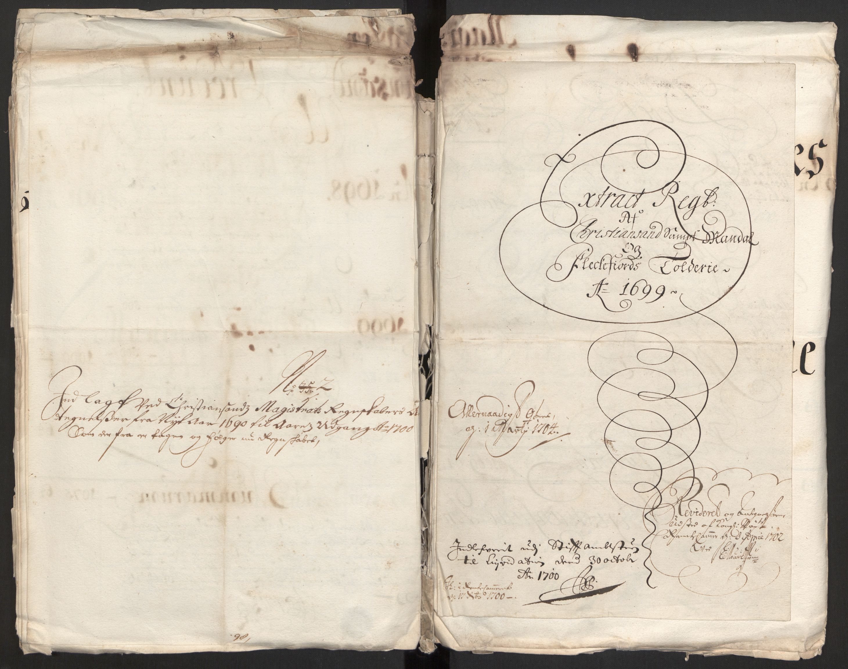 Rentekammeret inntil 1814, Reviderte regnskaper, Byregnskaper, RA/EA-4066/R/Rm/L0258: [M1] Kontribusjonsregnskap, 1664-1700, p. 80