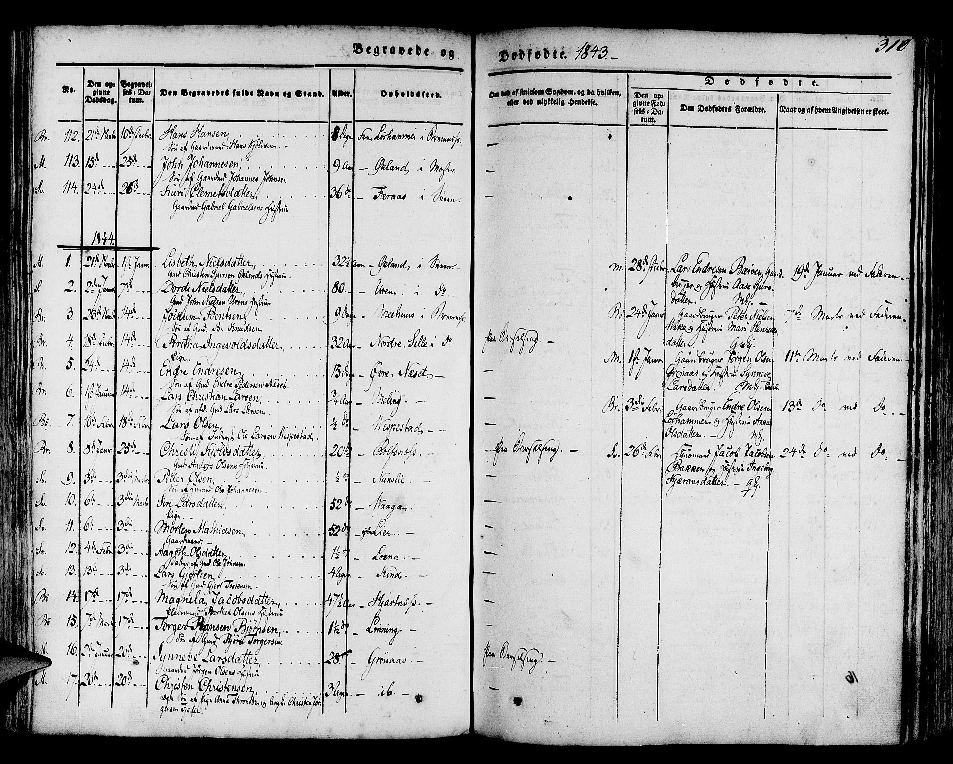 Finnås sokneprestembete, SAB/A-99925/H/Ha/Haa/Haaa/L0006: Parish register (official) no. A 6, 1836-1850, p. 310