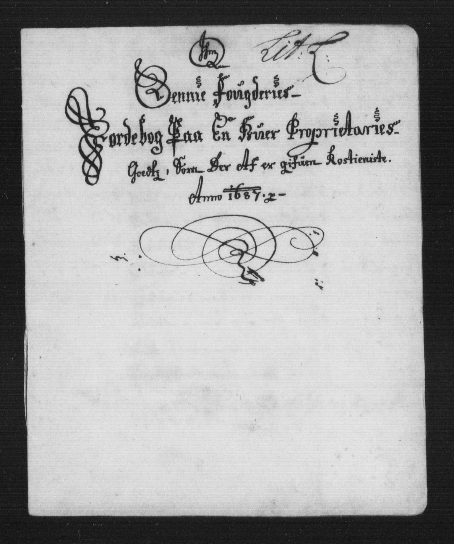 Rentekammeret inntil 1814, Reviderte regnskaper, Stiftamtstueregnskaper, Trondheim stiftamt og Nordland amt, AV/RA-EA-6044/R/Rh/L0010: Nordland amt, 1687