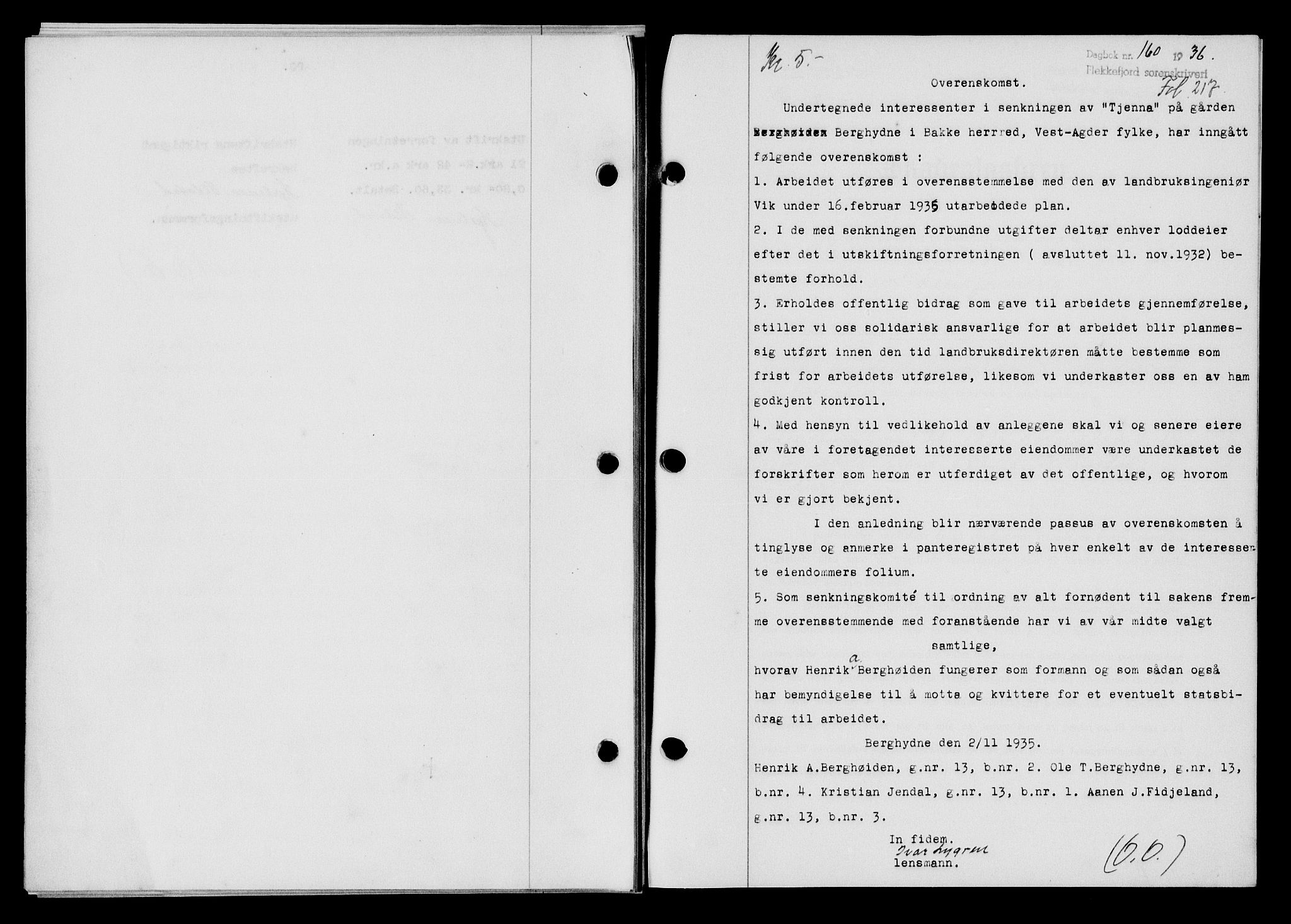 Flekkefjord sorenskriveri, SAK/1221-0001/G/Gb/Gba/L0052: Mortgage book no. 48, 1935-1936, Deed date: 30.03.1936