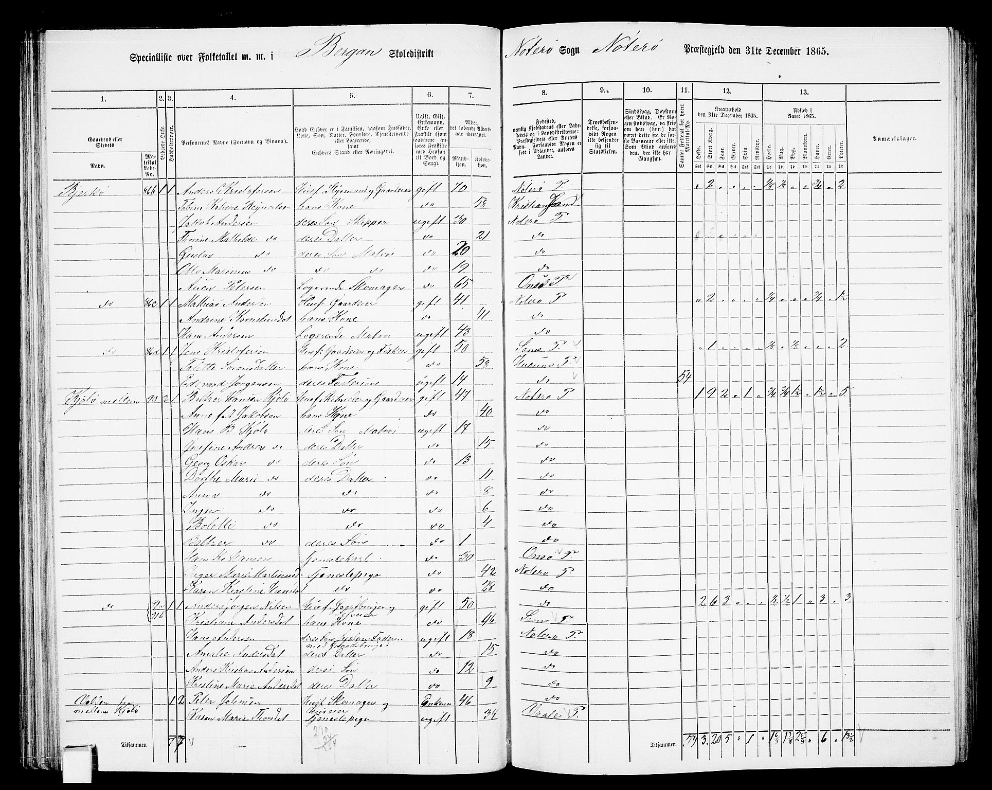 RA, 1865 census for Nøtterøy, 1865, p. 77