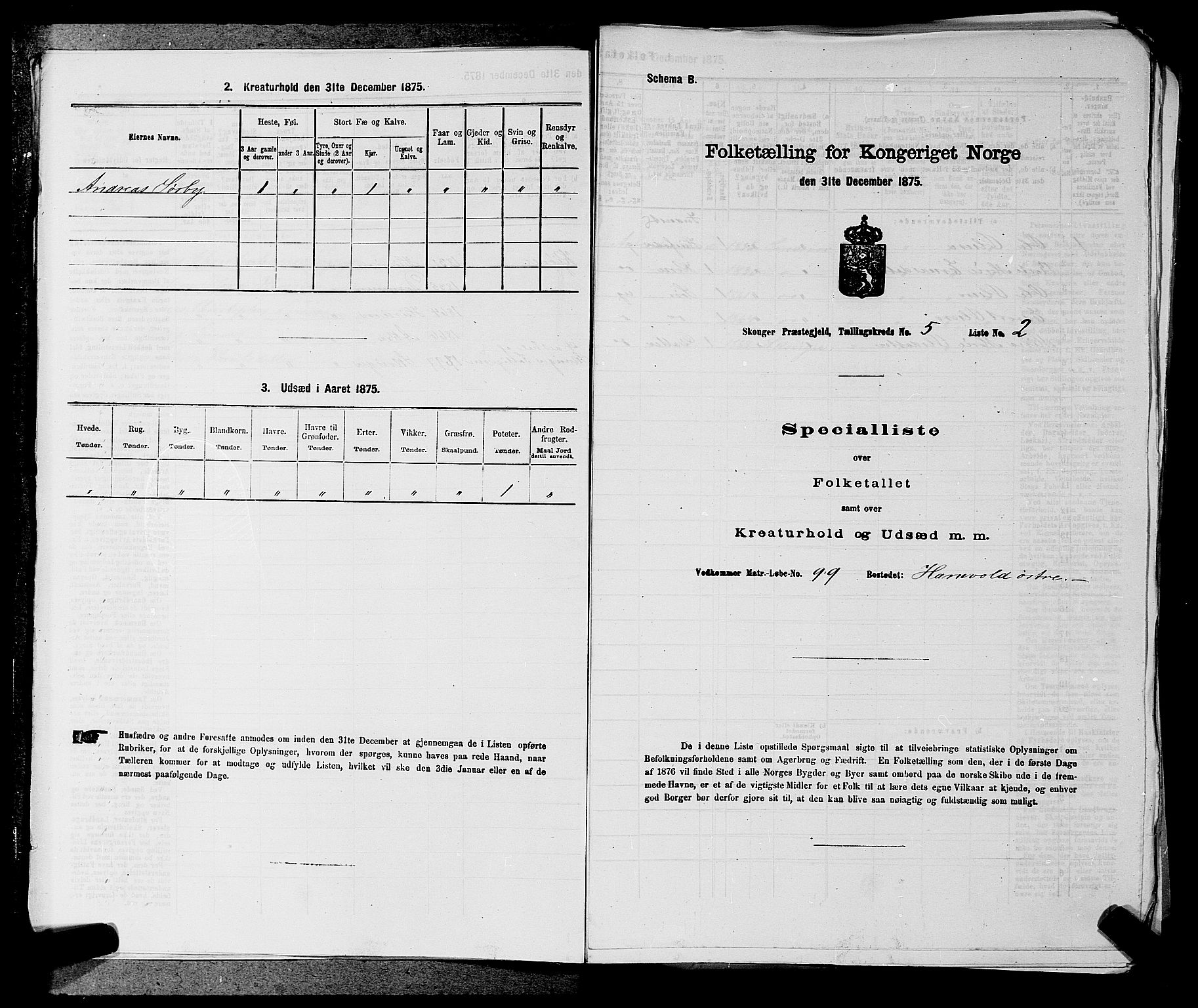 SAKO, 1875 census for 0712P Skoger, 1875, p. 621