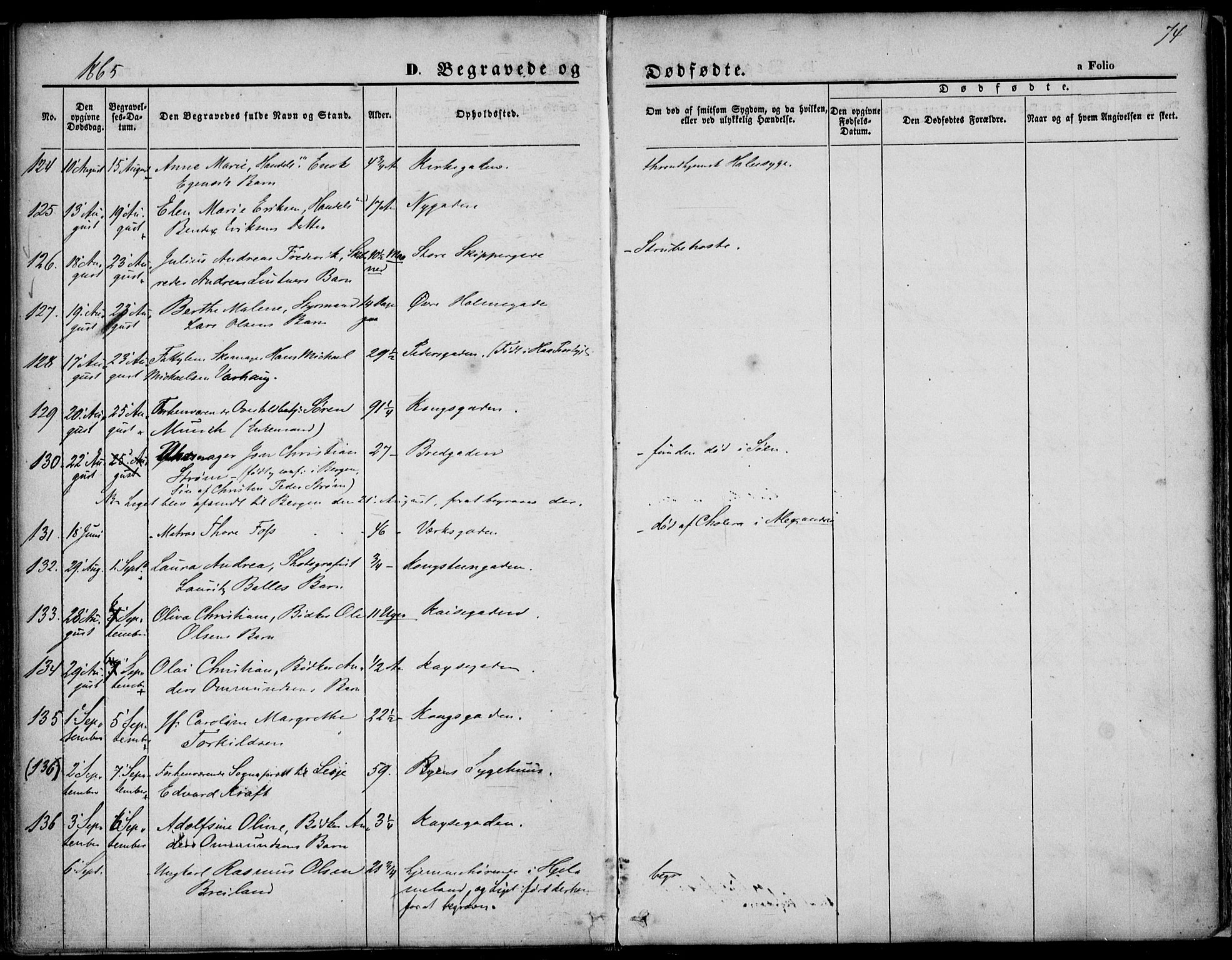 St. Petri sokneprestkontor, AV/SAST-A-101813/001/30/30BA/L0003: Parish register (official) no. A 3, 1861-1872, p. 74