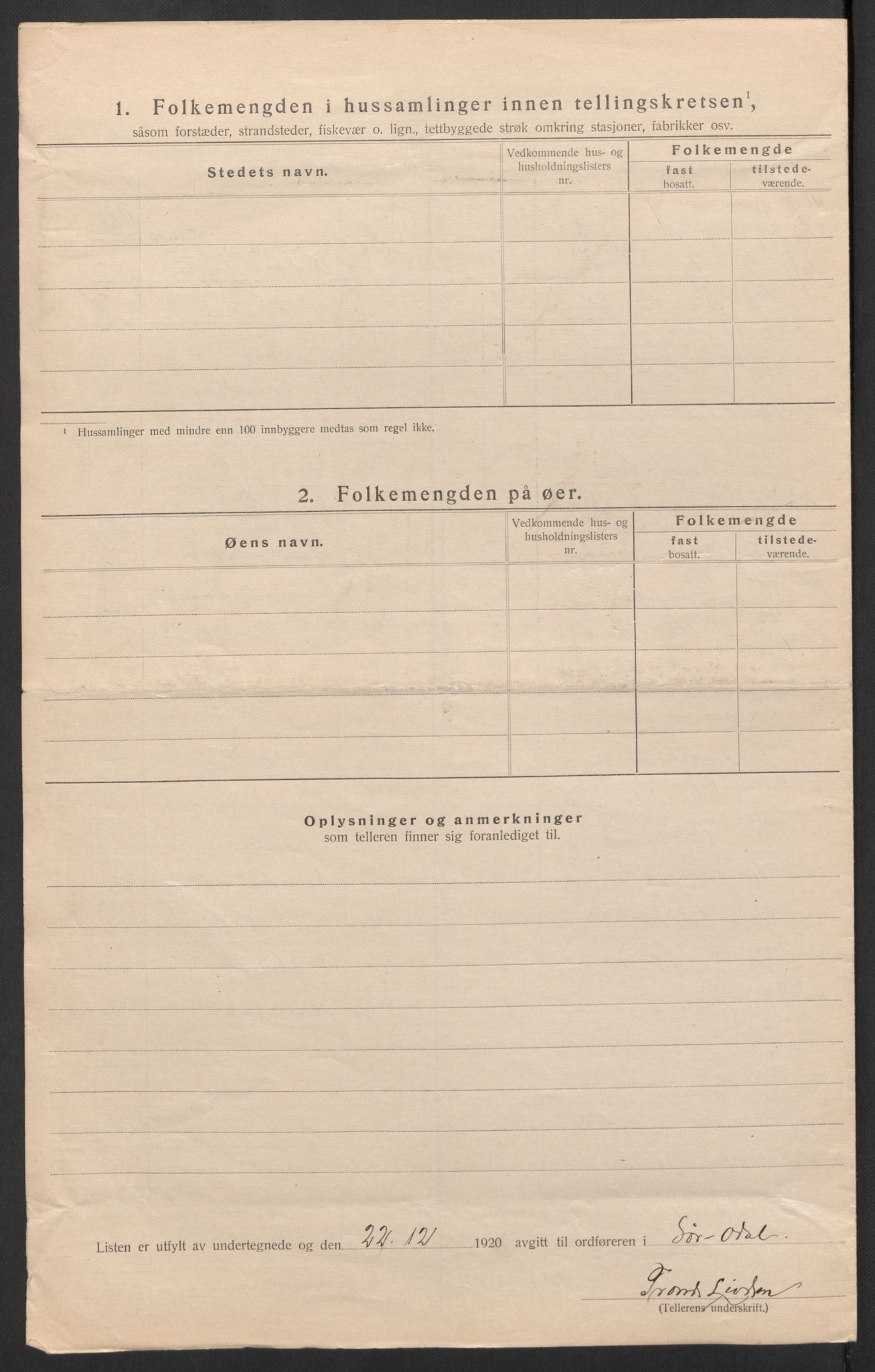 SAH, 1920 census for Sør-Odal, 1920, p. 64