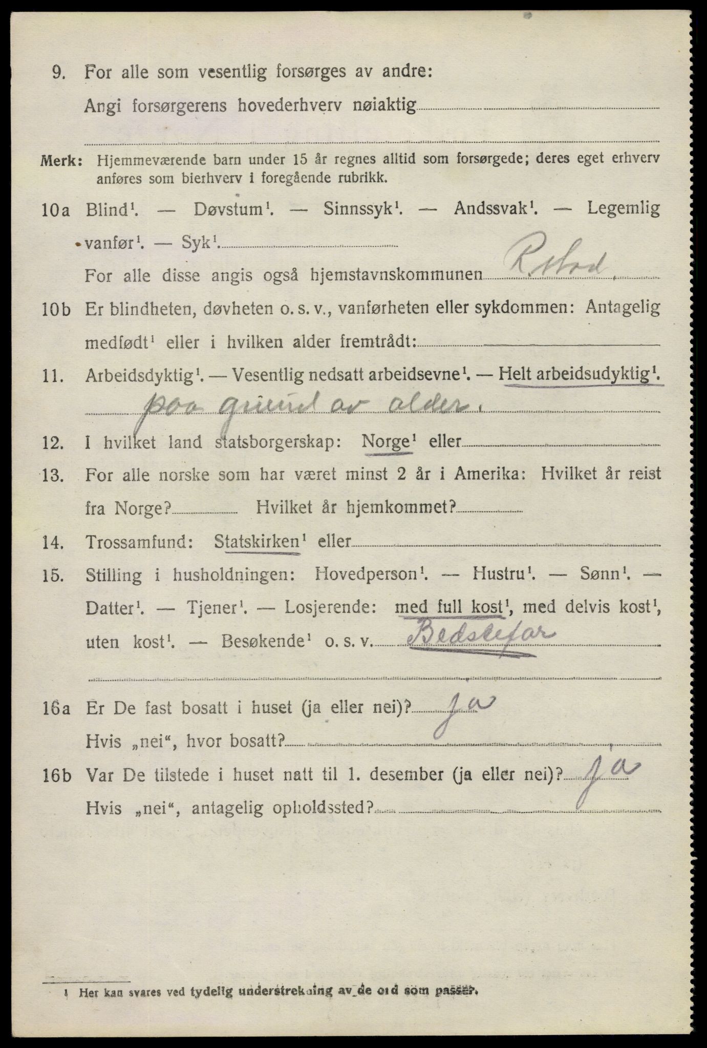 SAO, 1920 census for Rakkestad, 1920, p. 4440