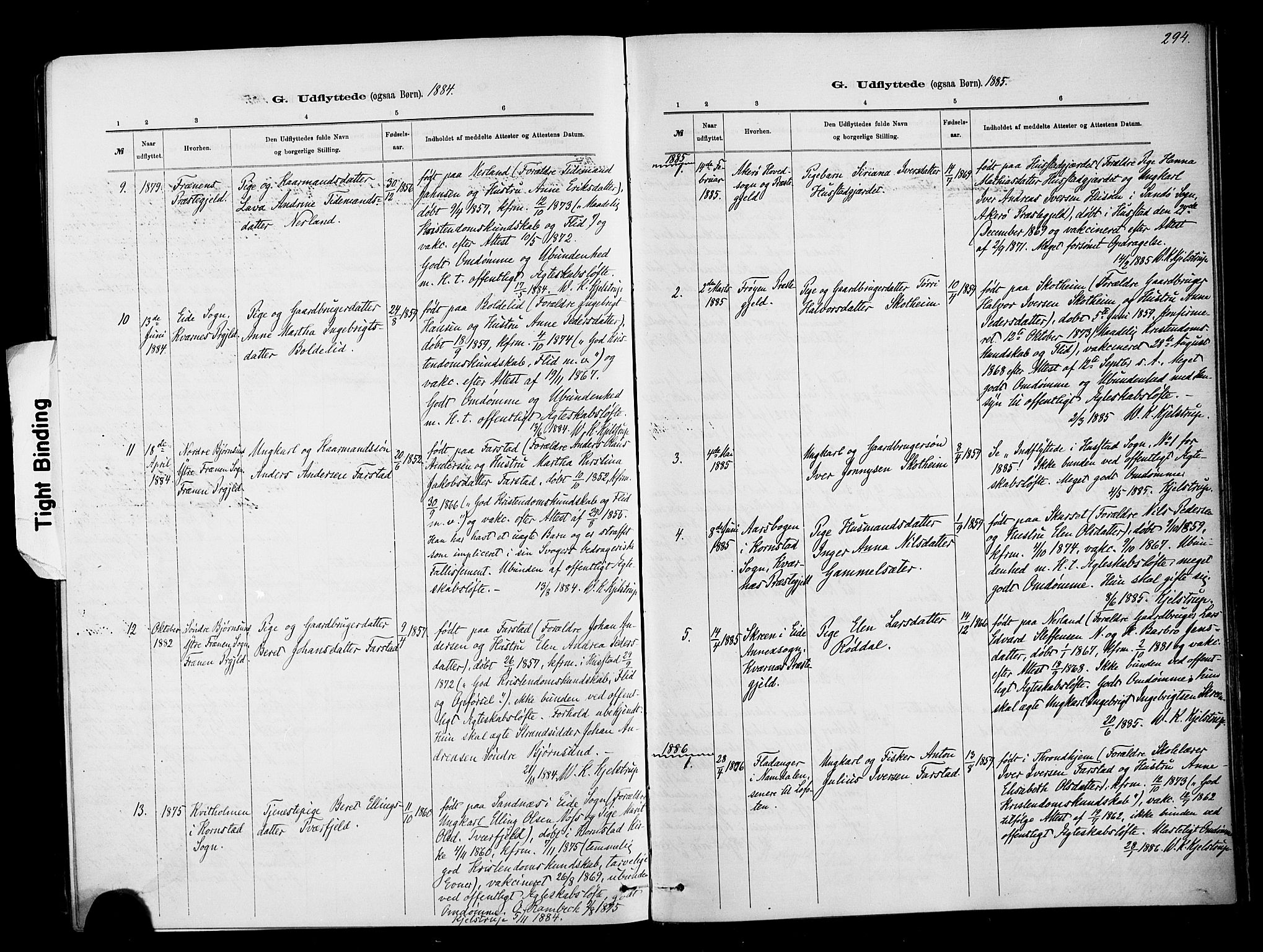 Ministerialprotokoller, klokkerbøker og fødselsregistre - Møre og Romsdal, AV/SAT-A-1454/567/L0778: Parish register (official) no. 567A01, 1881-1903, p. 294