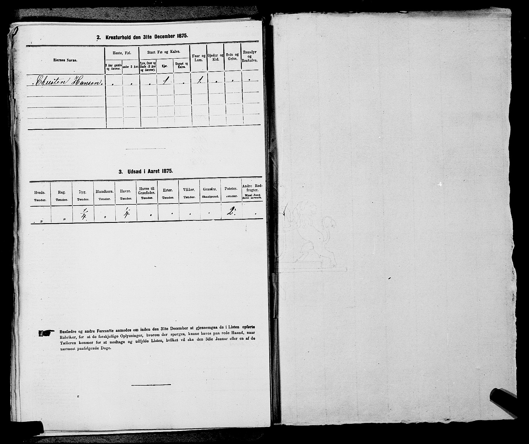 SAKO, 1875 census for 0816P Sannidal, 1875, p. 811