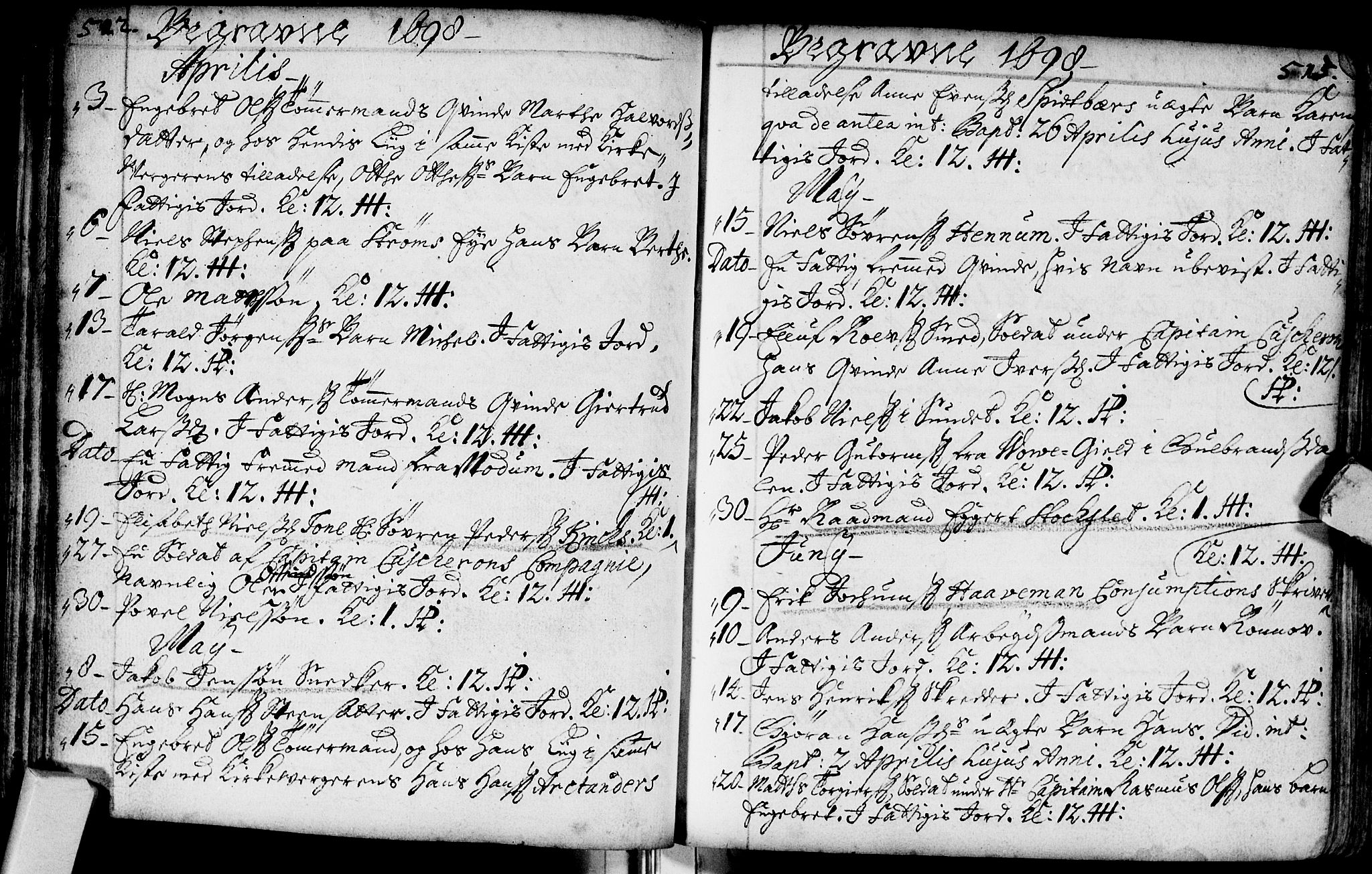 Bragernes kirkebøker, SAKO/A-6/F/Fa/L0002: Parish register (official) no. I 2, 1680-1705, p. 512-513