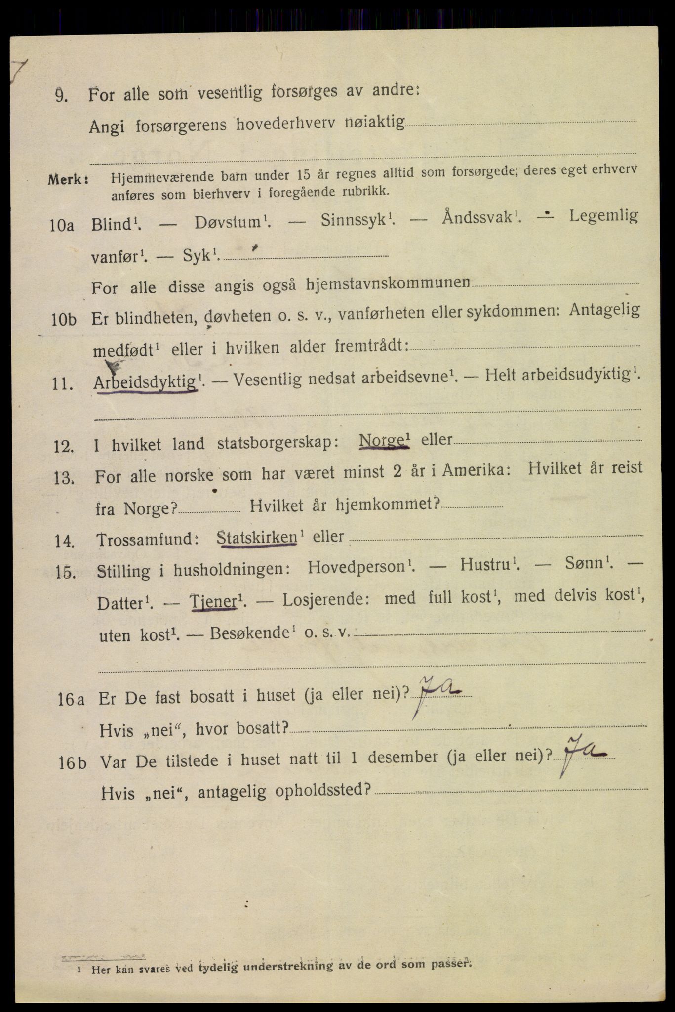 SAH, 1920 census for Hamar, 1920, p. 14904