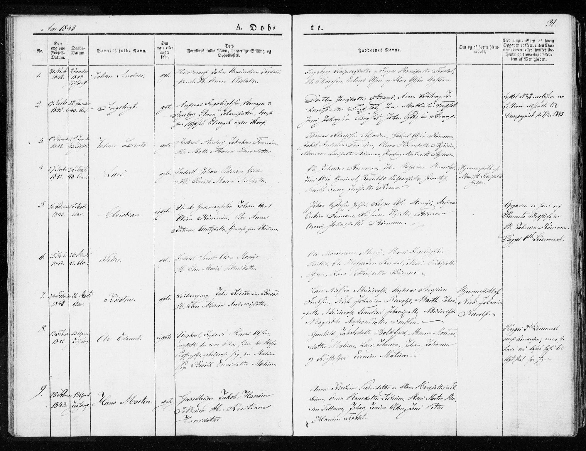Ministerialprotokoller, klokkerbøker og fødselsregistre - Sør-Trøndelag, SAT/A-1456/655/L0676: Parish register (official) no. 655A05, 1830-1847, p. 31