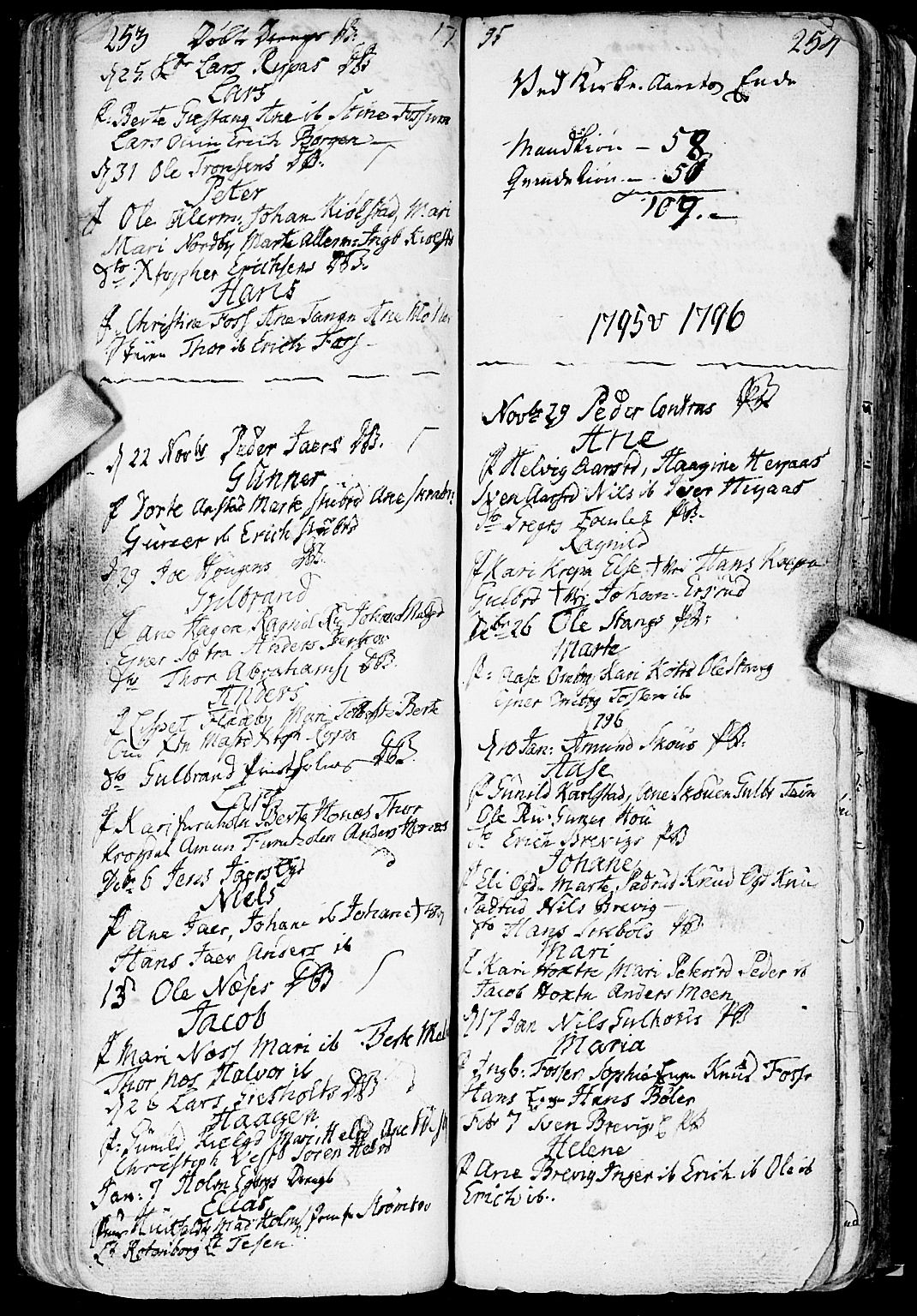 Enebakk prestekontor Kirkebøker, SAO/A-10171c/F/Fa/L0002: Parish register (official) no. I 2, 1755-1806, p. 253-254