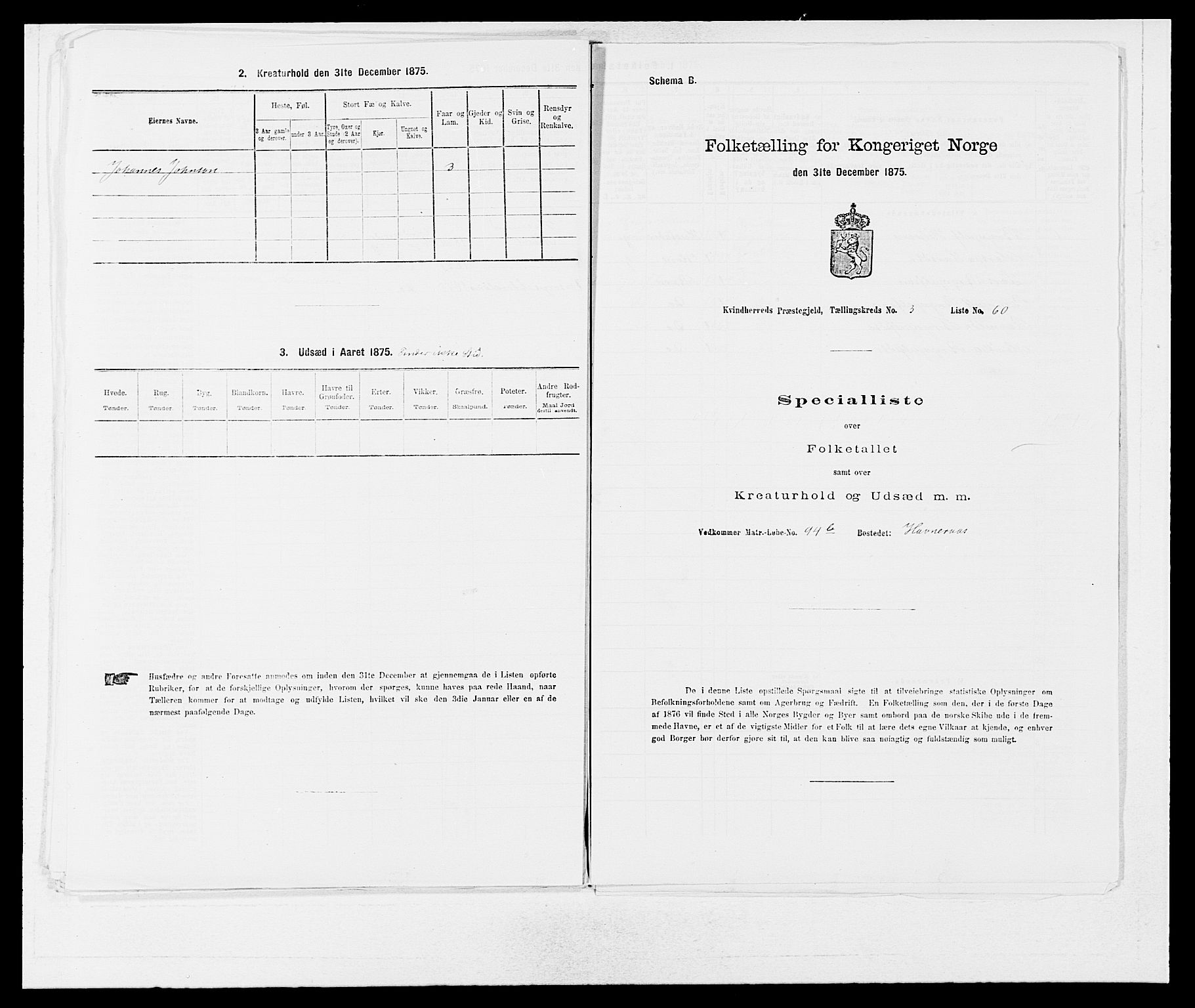 SAB, 1875 census for 1224P Kvinnherad, 1875, p. 363