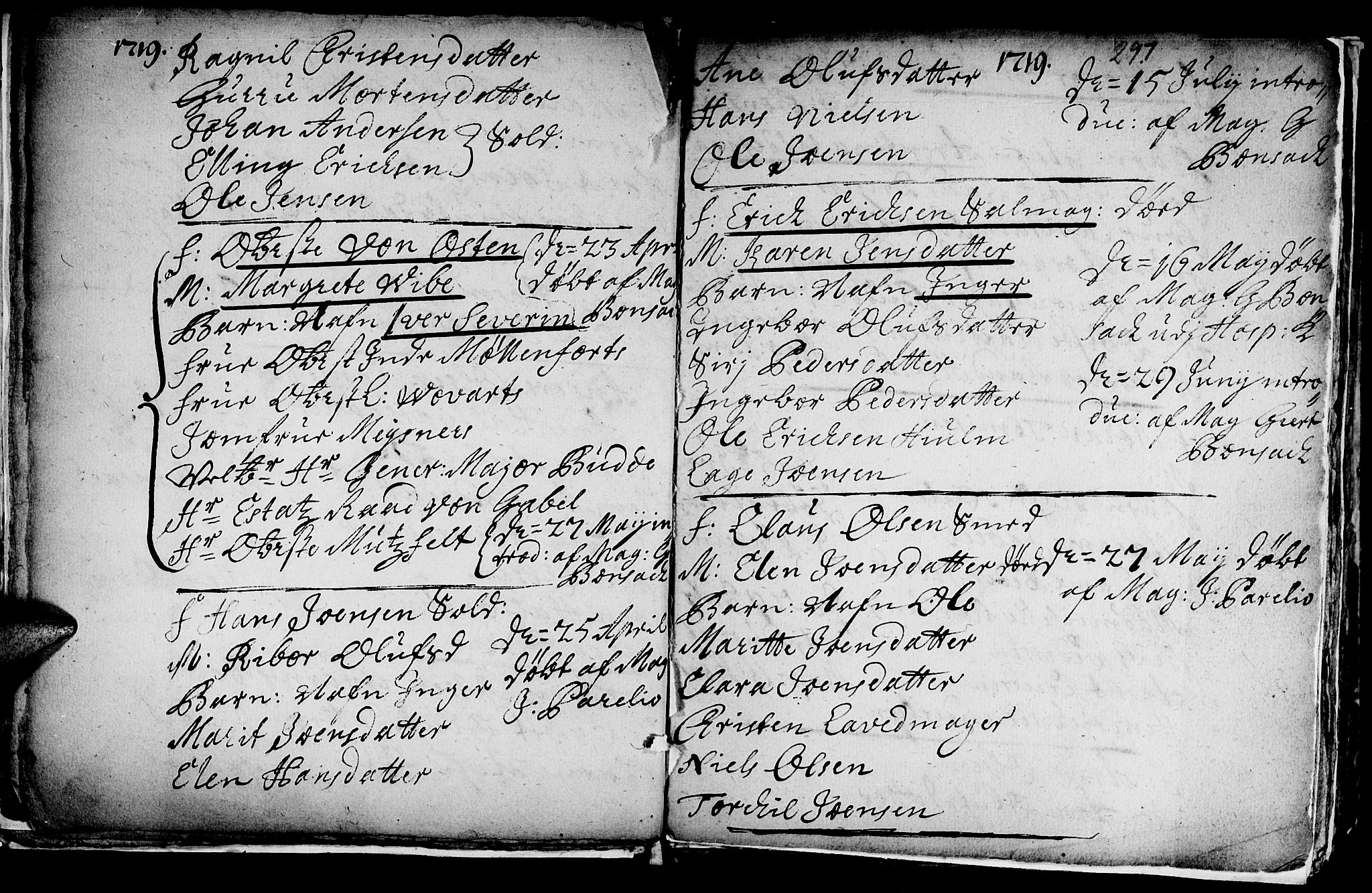 Ministerialprotokoller, klokkerbøker og fødselsregistre - Sør-Trøndelag, AV/SAT-A-1456/601/L0035: Parish register (official) no. 601A03, 1713-1728, p. 297a