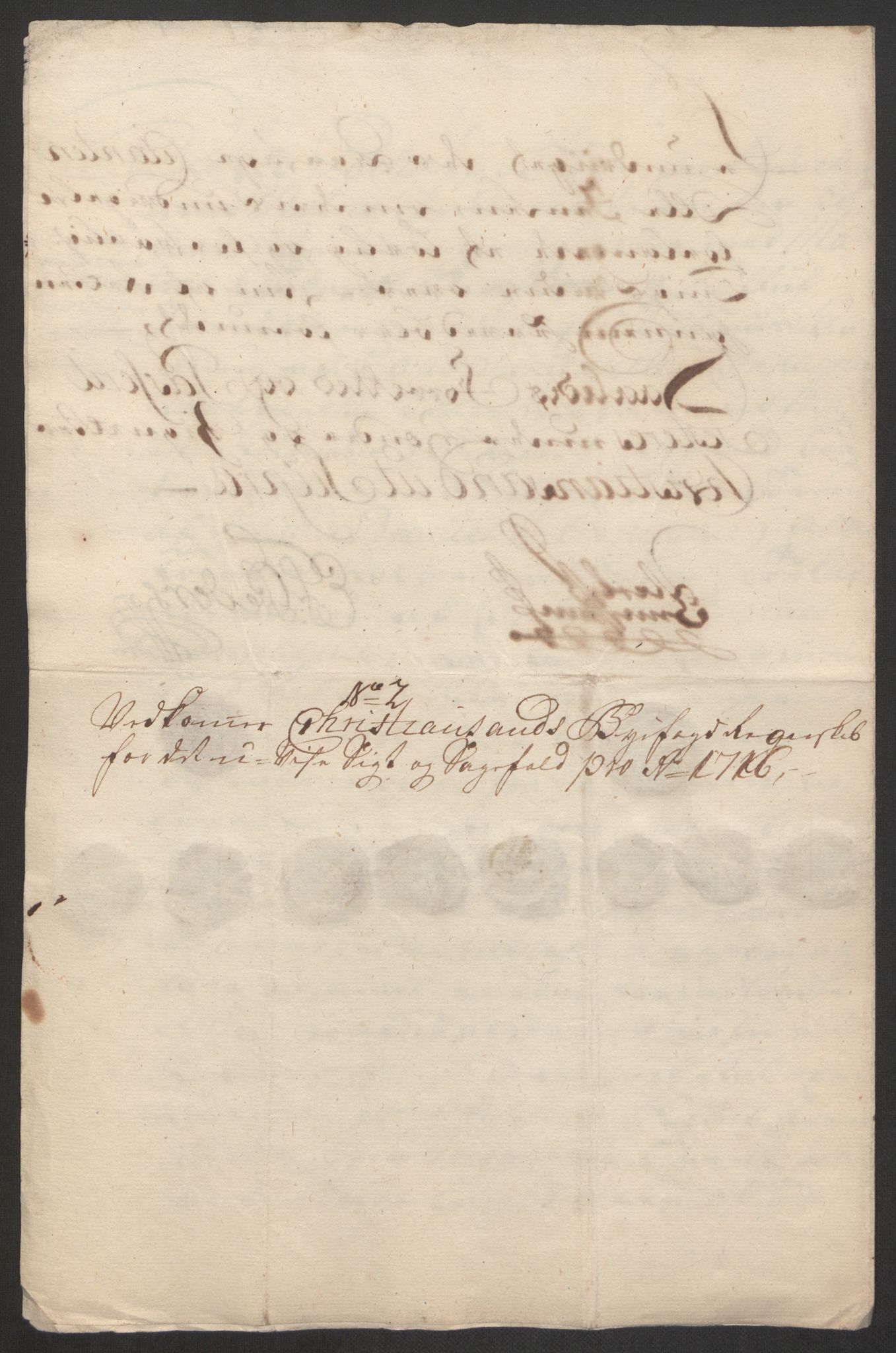 Rentekammeret inntil 1814, Reviderte regnskaper, Byregnskaper, AV/RA-EA-4066/R/Rm/L0285: [M18] Sikt og sakefall, 1681-1718, p. 527