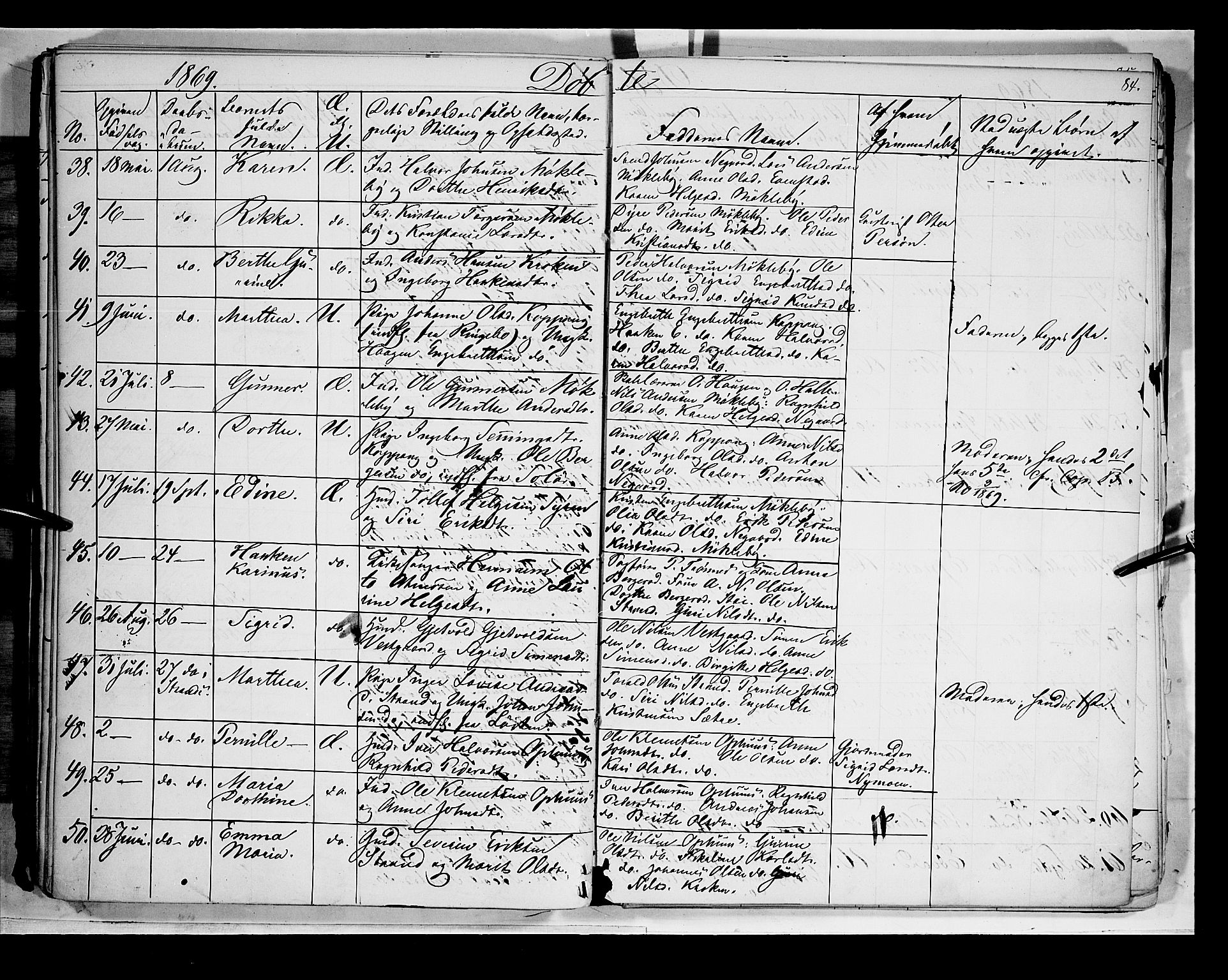Åmot prestekontor, Hedmark, SAH/PREST-056/H/Ha/Haa/L0007: Parish register (official) no. 7, 1860-1870, p. 84
