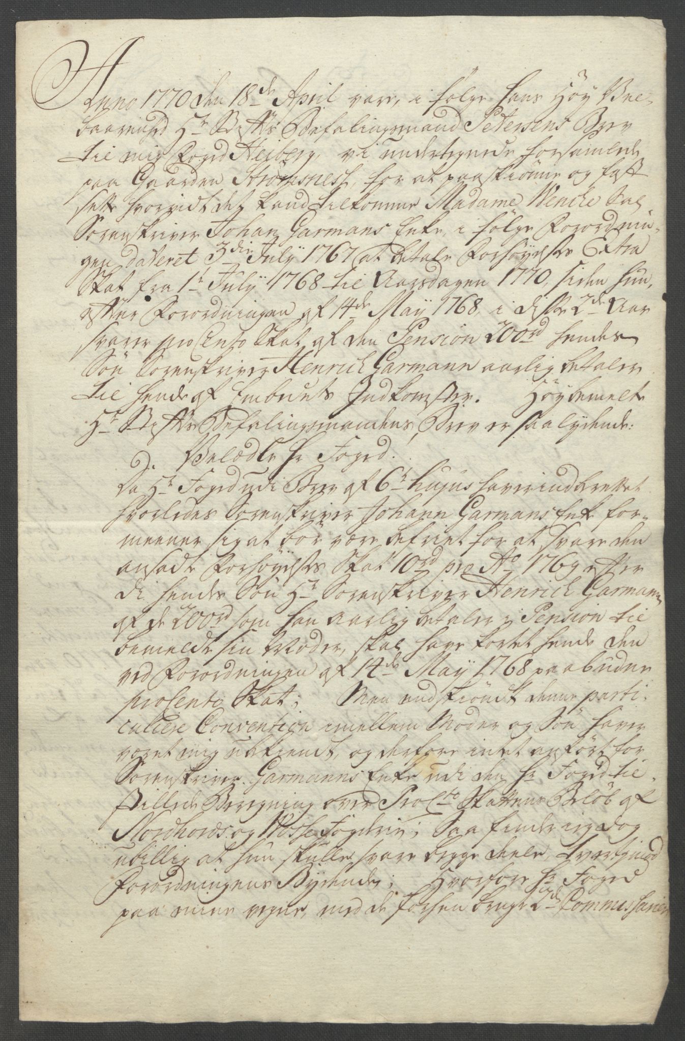 Rentekammeret inntil 1814, Reviderte regnskaper, Fogderegnskap, AV/RA-EA-4092/R51/L3303: Ekstraskatten Nordhordland og Voss, 1762-1772, p. 371