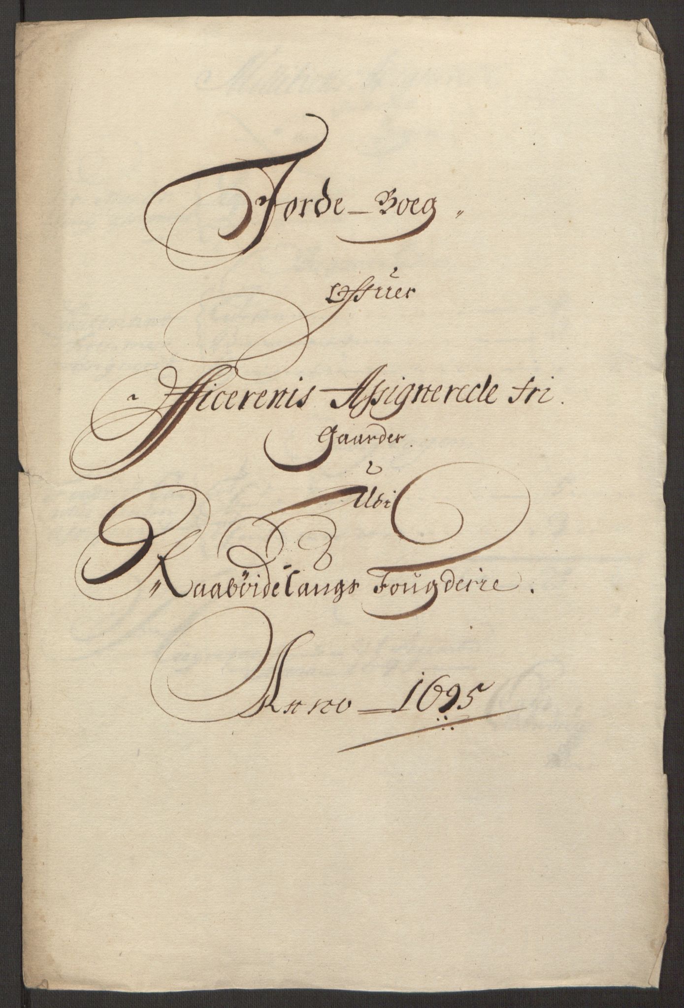 Rentekammeret inntil 1814, Reviderte regnskaper, Fogderegnskap, RA/EA-4092/R40/L2444: Fogderegnskap Råbyggelag, 1693-1696, p. 246