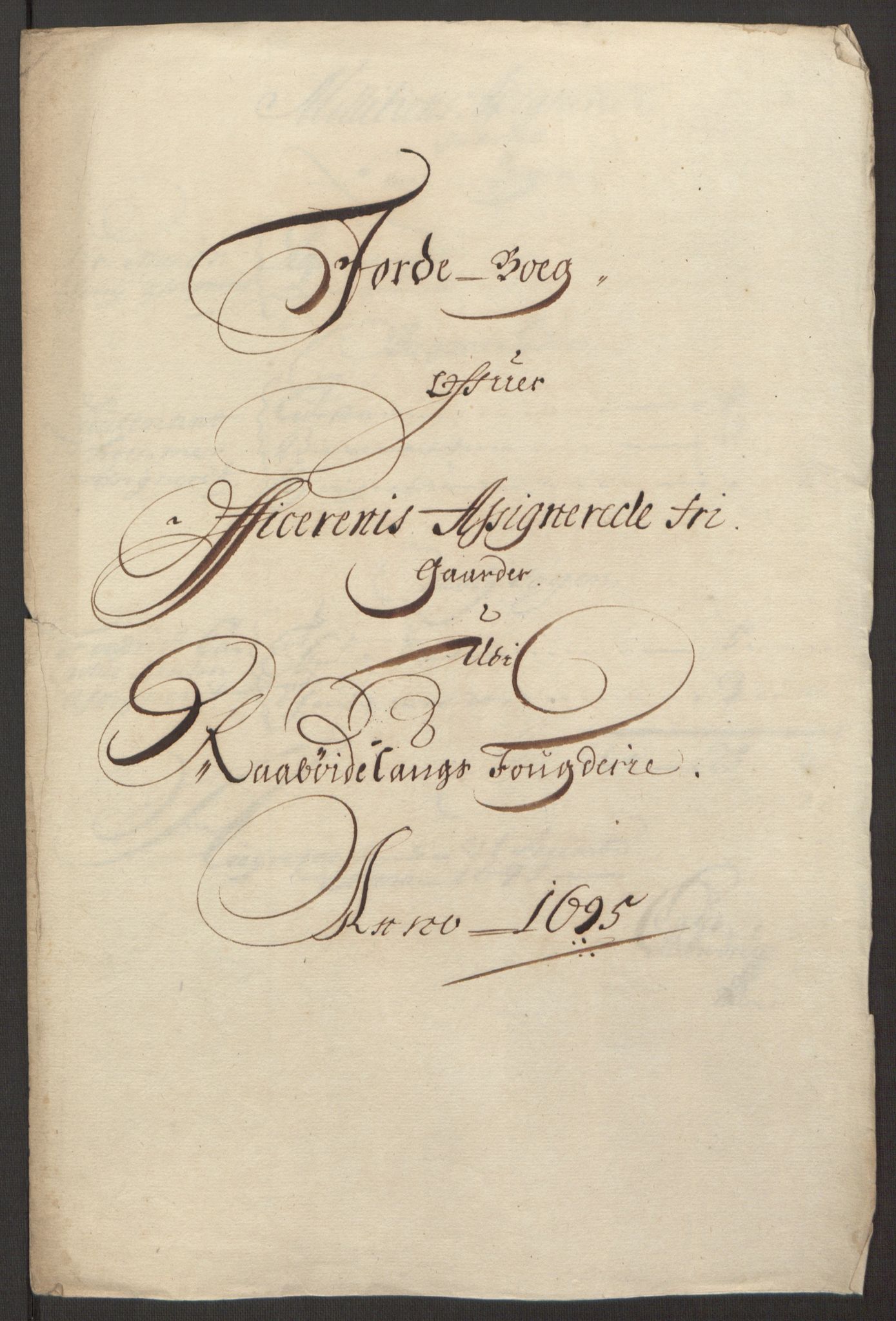 Rentekammeret inntil 1814, Reviderte regnskaper, Fogderegnskap, AV/RA-EA-4092/R40/L2444: Fogderegnskap Råbyggelag, 1693-1696, p. 246