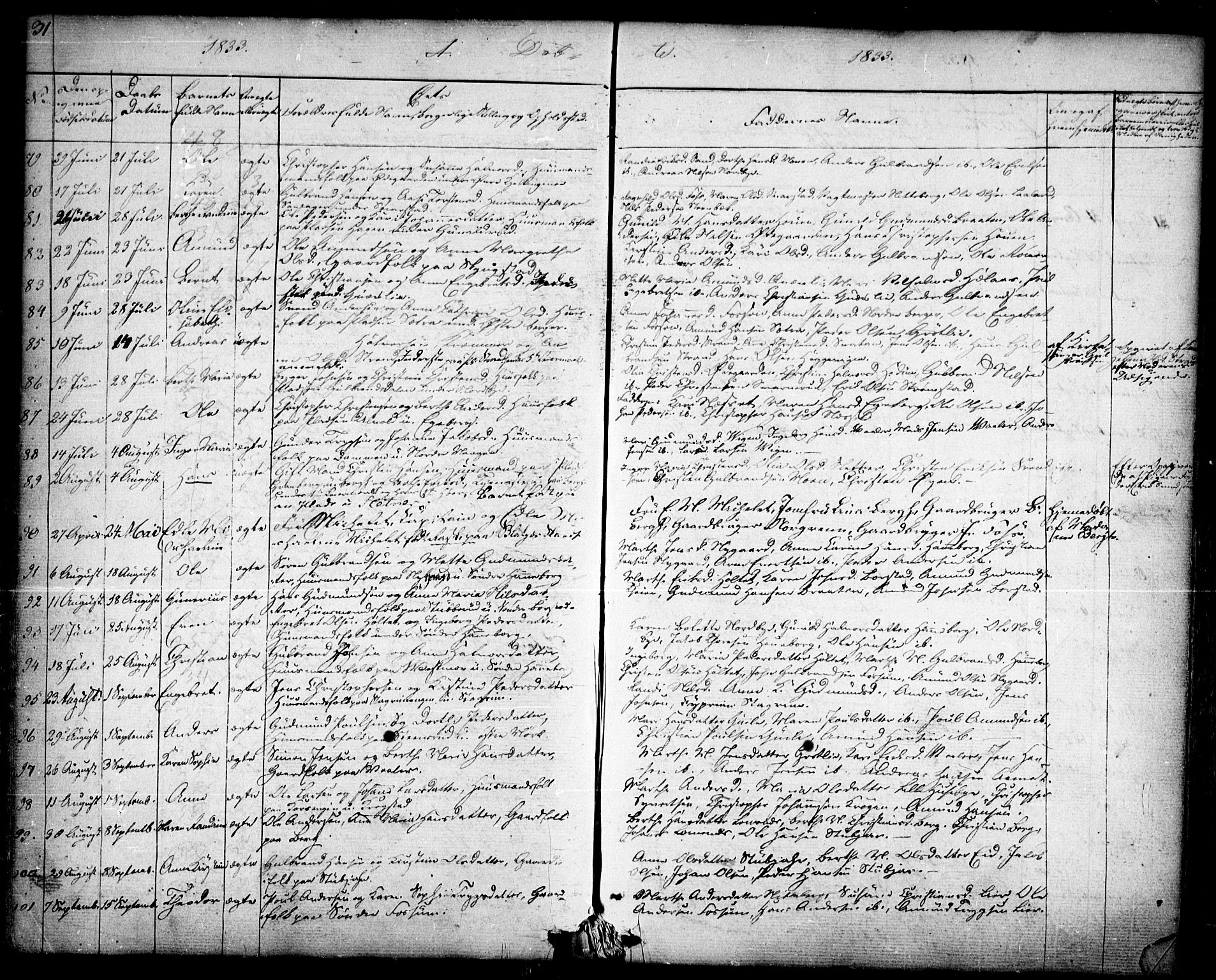 Aurskog prestekontor Kirkebøker, AV/SAO-A-10304a/F/Fa/L0006: Parish register (official) no. I 6, 1829-1853, p. 31