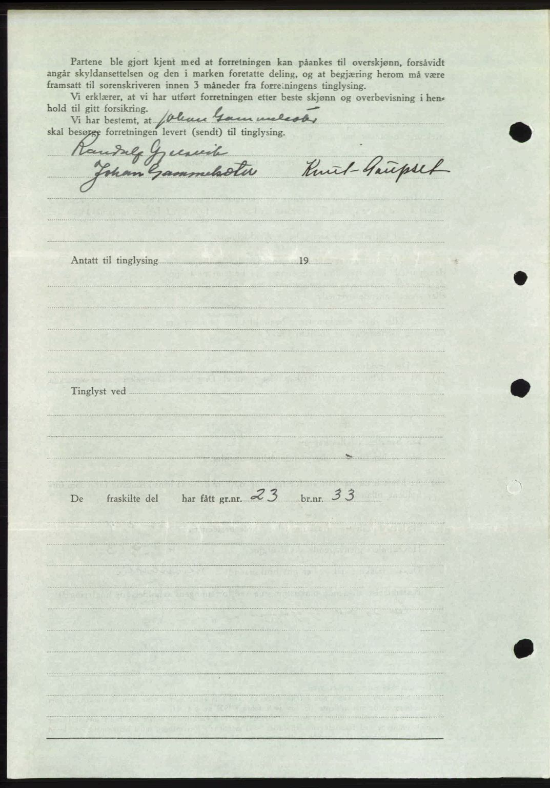 Romsdal sorenskriveri, SAT/A-4149/1/2/2C: Mortgage book no. A24, 1947-1947, Diary no: : 2908/1947