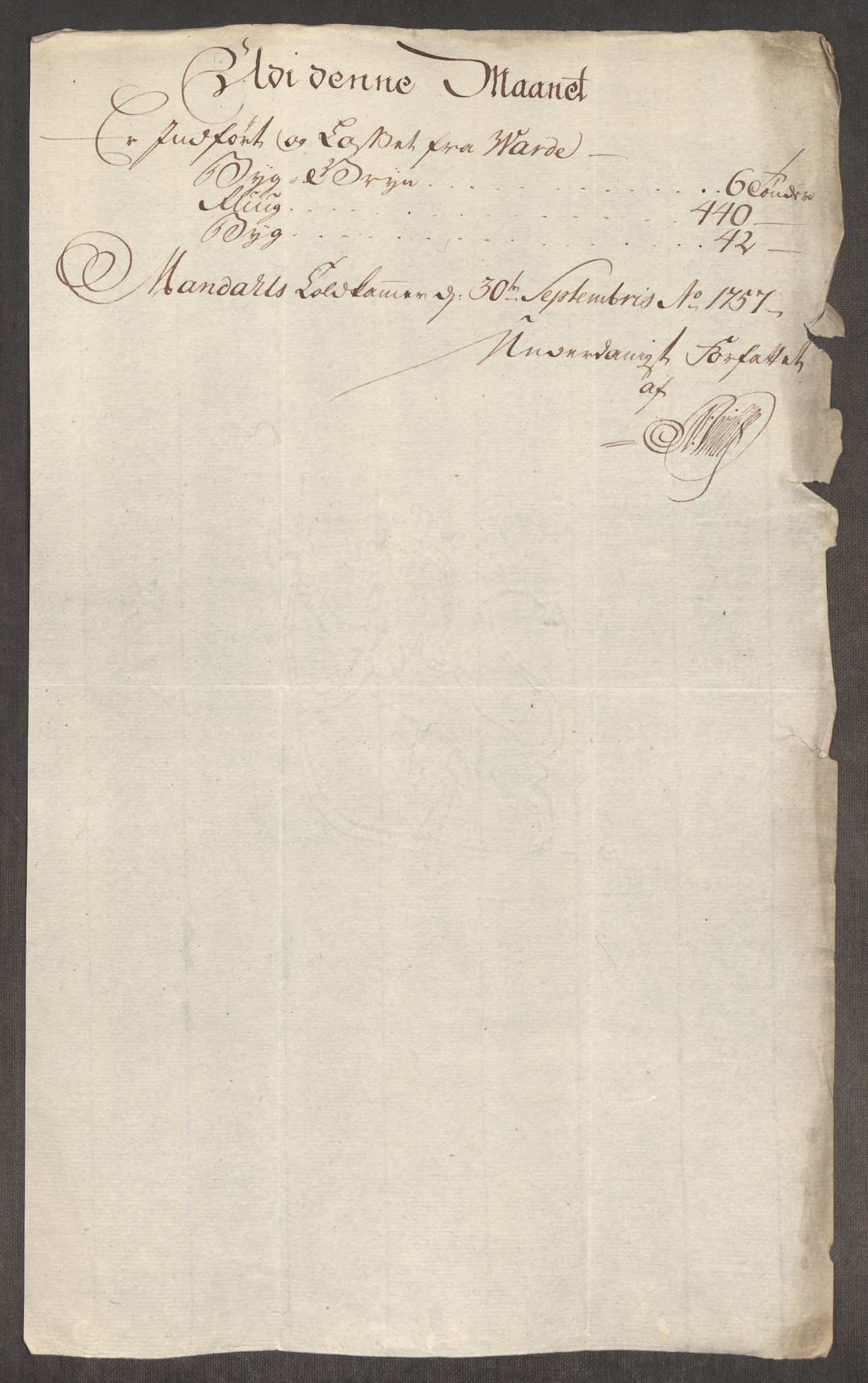 Rentekammeret inntil 1814, Realistisk ordnet avdeling, AV/RA-EA-4070/Oe/L0005: [Ø1]: Priskuranter, 1753-1757, p. 931