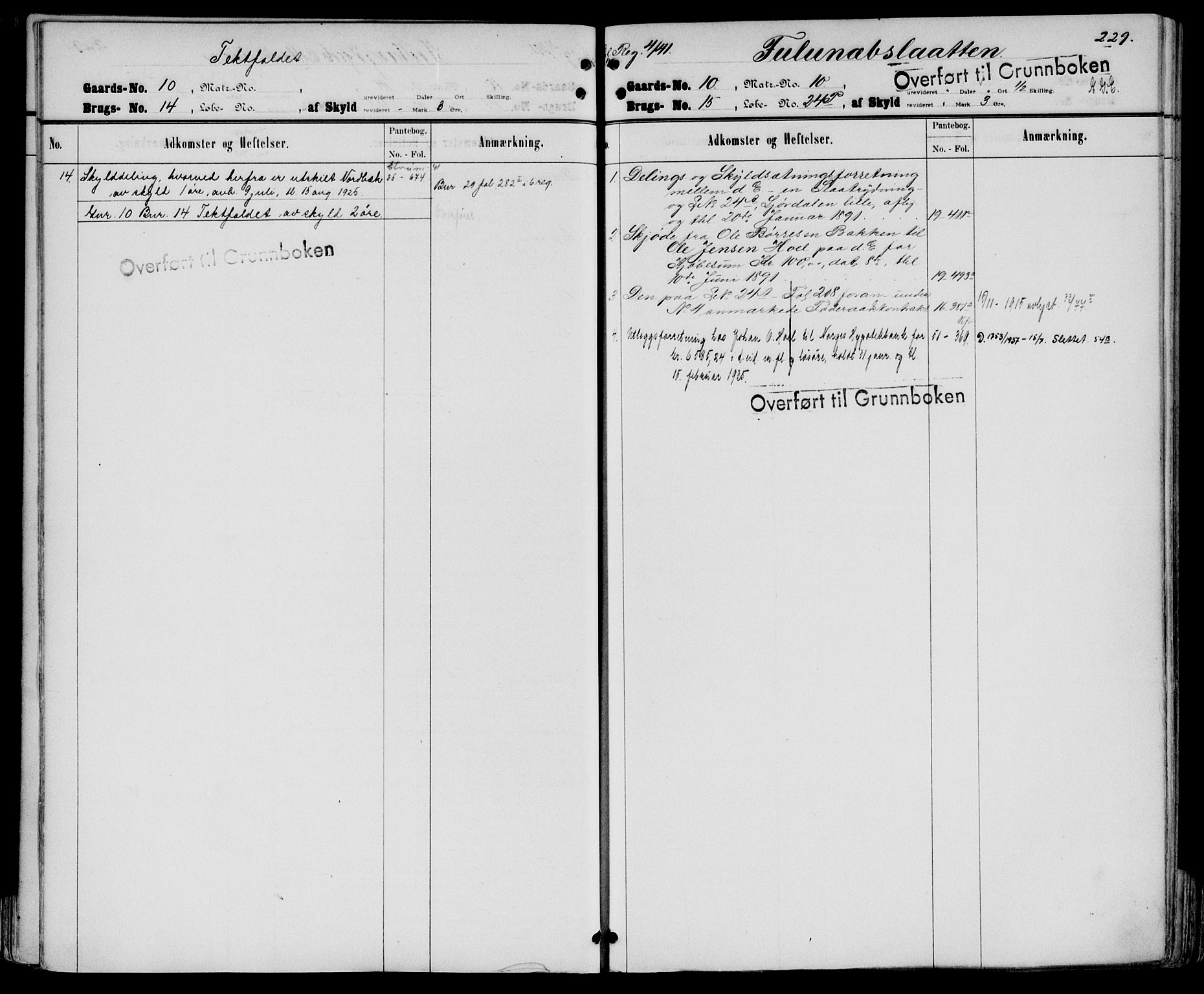 Sør-Østerdal sorenskriveri, AV/SAH-TING-018/H/Ha/Hab/L0040: Mortgage register no. 1, 1892-1950, p. 229