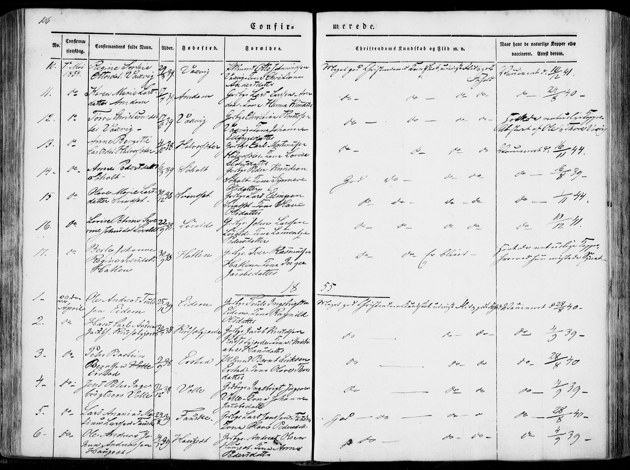 Ministerialprotokoller, klokkerbøker og fødselsregistre - Møre og Romsdal, AV/SAT-A-1454/522/L0313: Parish register (official) no. 522A08, 1852-1862, p. 106