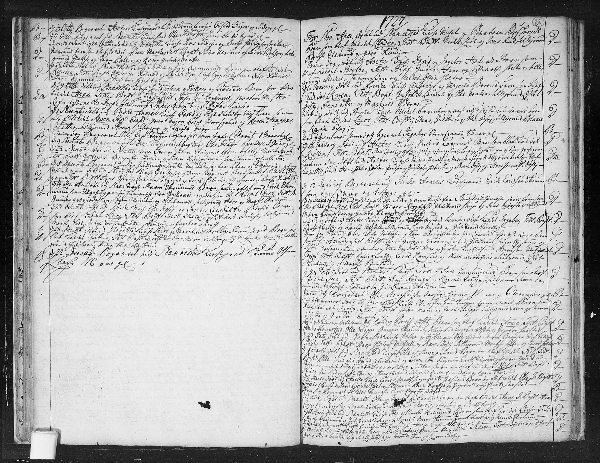 Nannestad prestekontor Kirkebøker, SAO/A-10414a/F/Fa/L0003: Parish register (official) no. I 3, 1716-1729, p. 32