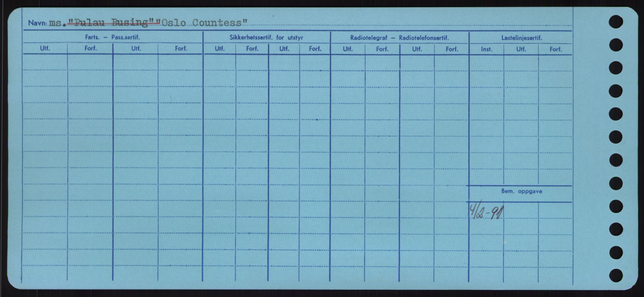 Sjøfartsdirektoratet med forløpere, Skipsmålingen, RA/S-1627/H/Hd/L0028: Fartøy, O, p. 468