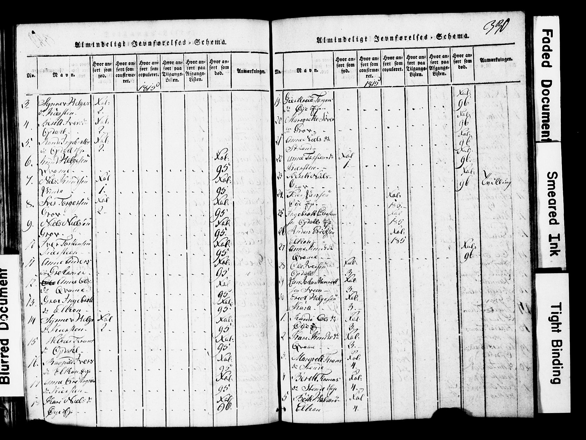 Vang prestekontor, Valdres, SAH/PREST-140/H/Hb/L0001: Parish register (copy) no. 1, 1814-1820, p. 330