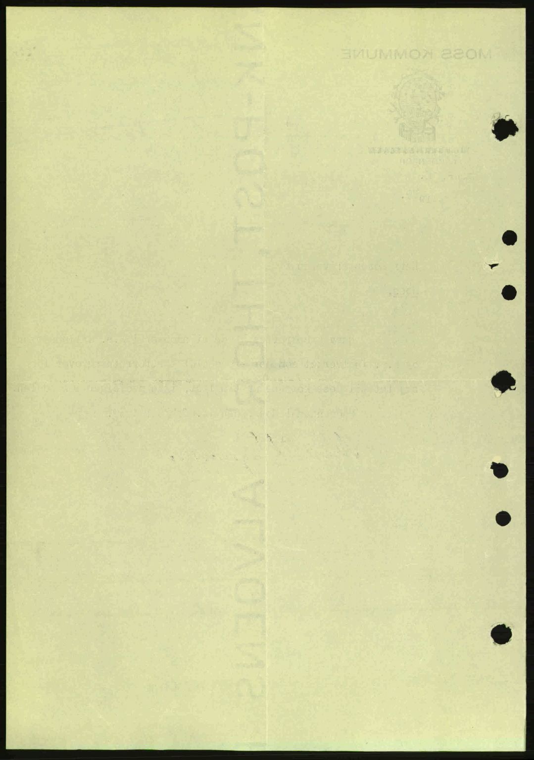 Moss sorenskriveri, SAO/A-10168: Mortgage book no. A5, 1938-1939, Diary no: : 222/1939
