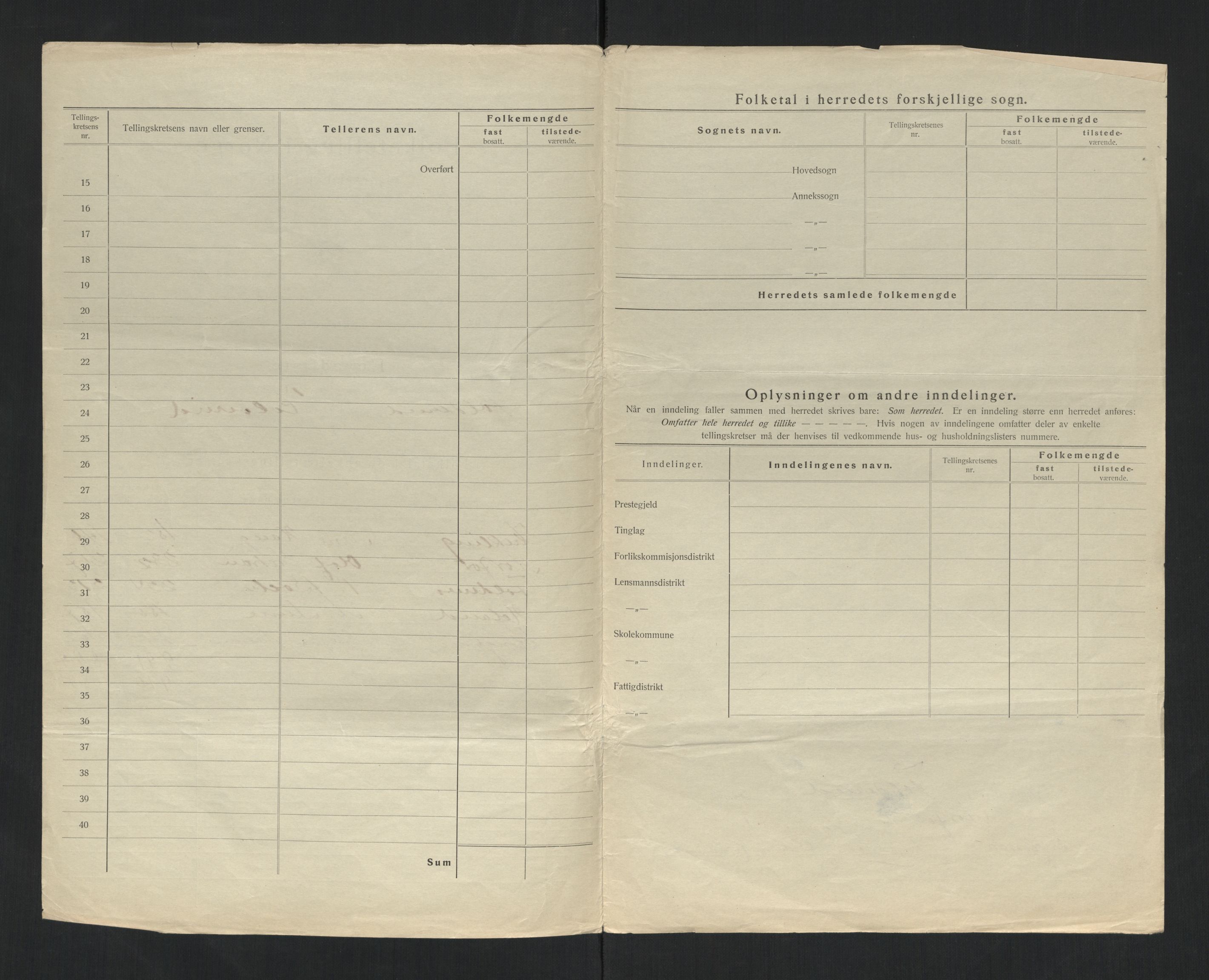 SAT, 1920 census for Foldereid, 1920, p. 5