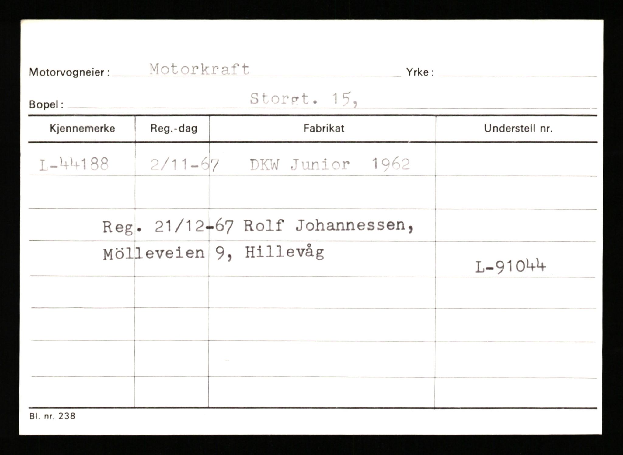 Stavanger trafikkstasjon, AV/SAST-A-101942/0/G/L0006: Registreringsnummer: 34250 - 49007, 1930-1971, p. 2594