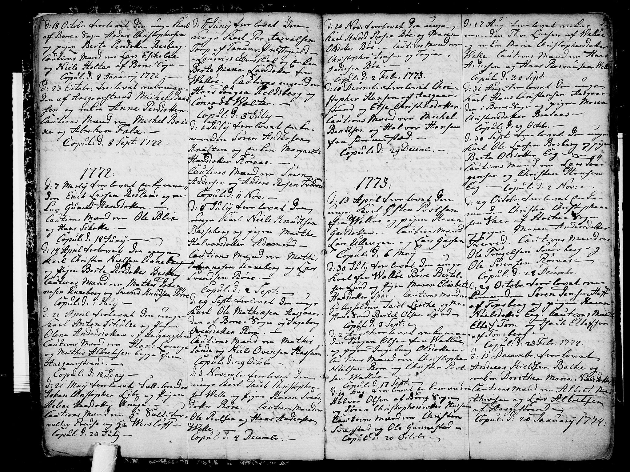 Sem kirkebøker, SAKO/A-5/F/Fb/L0002: Parish register (official) no. II 2, 1764-1792, p. 5