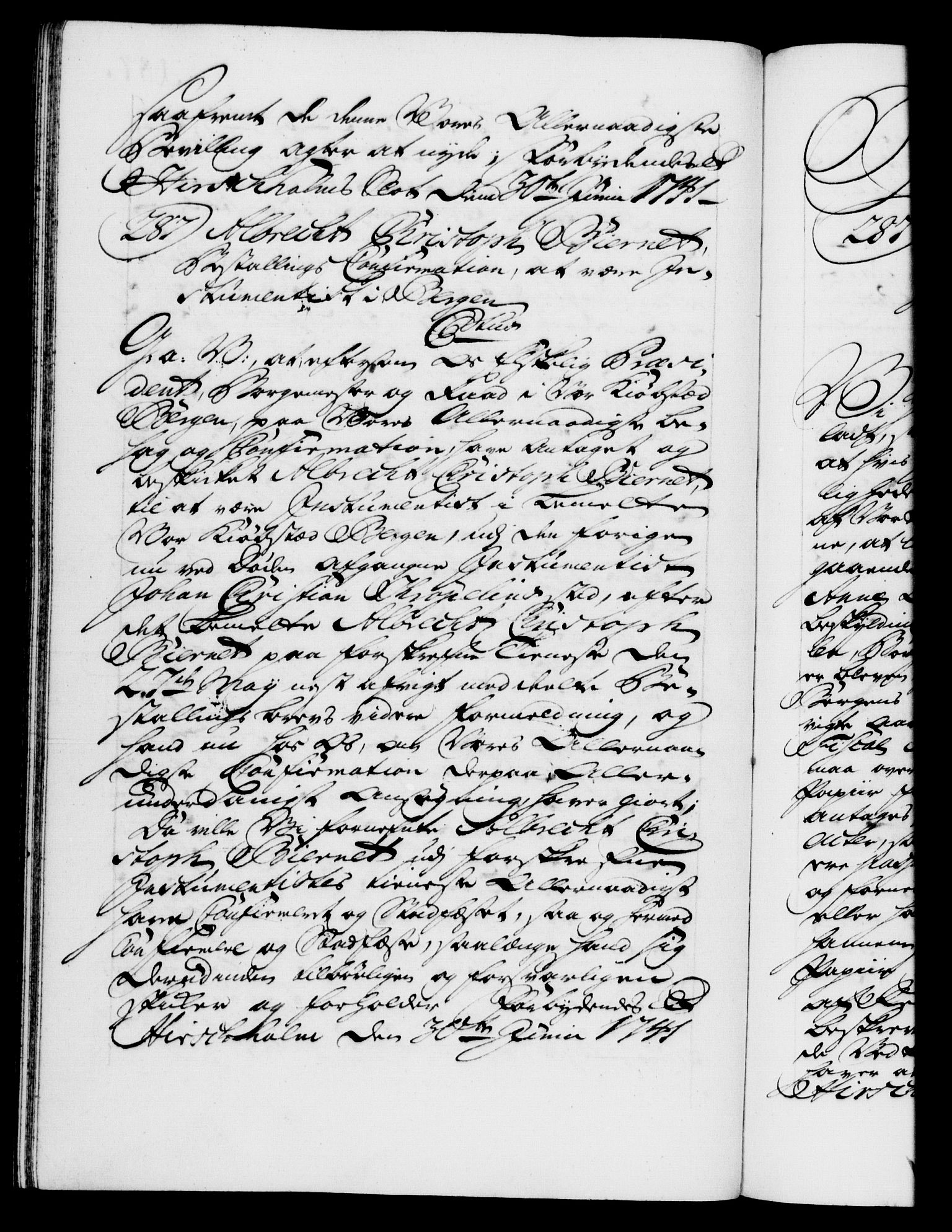 Danske Kanselli 1572-1799, AV/RA-EA-3023/F/Fc/Fca/Fcaa/L0032: Norske registre, 1741-1742, p. 187b