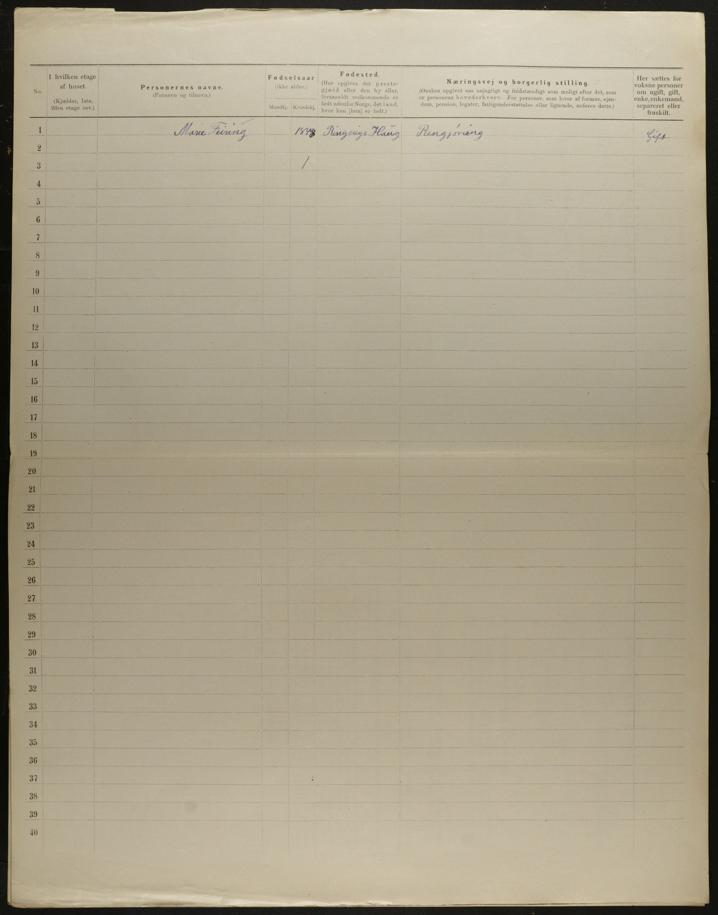 OBA, Municipal Census 1901 for Kristiania, 1901, p. 11500