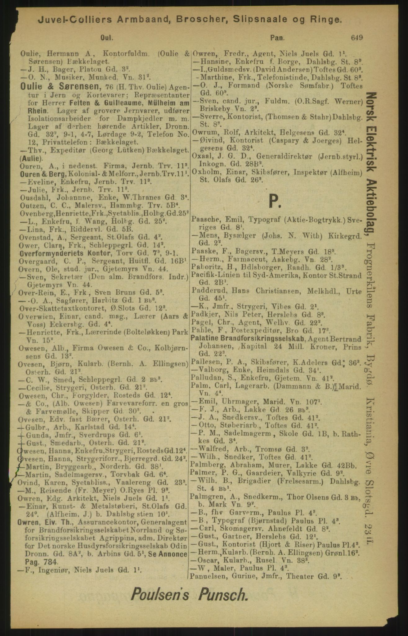 Kristiania/Oslo adressebok, PUBL/-, 1900, p. 649