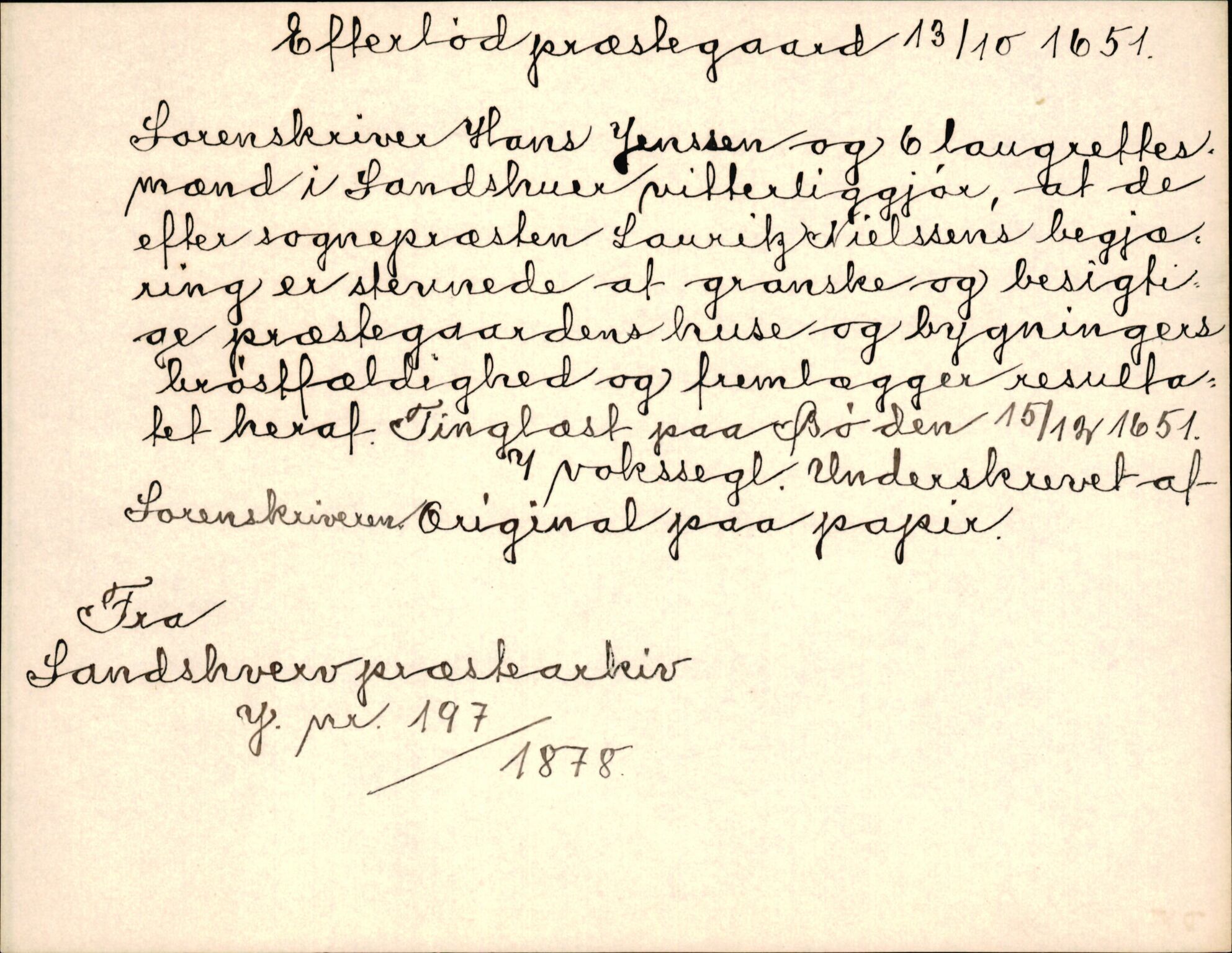 Riksarkivets diplomsamling, AV/RA-EA-5965/F35/F35k/L0002: Regestsedler: Prestearkiver fra Hedmark, Oppland, Buskerud og Vestfold, p. 407