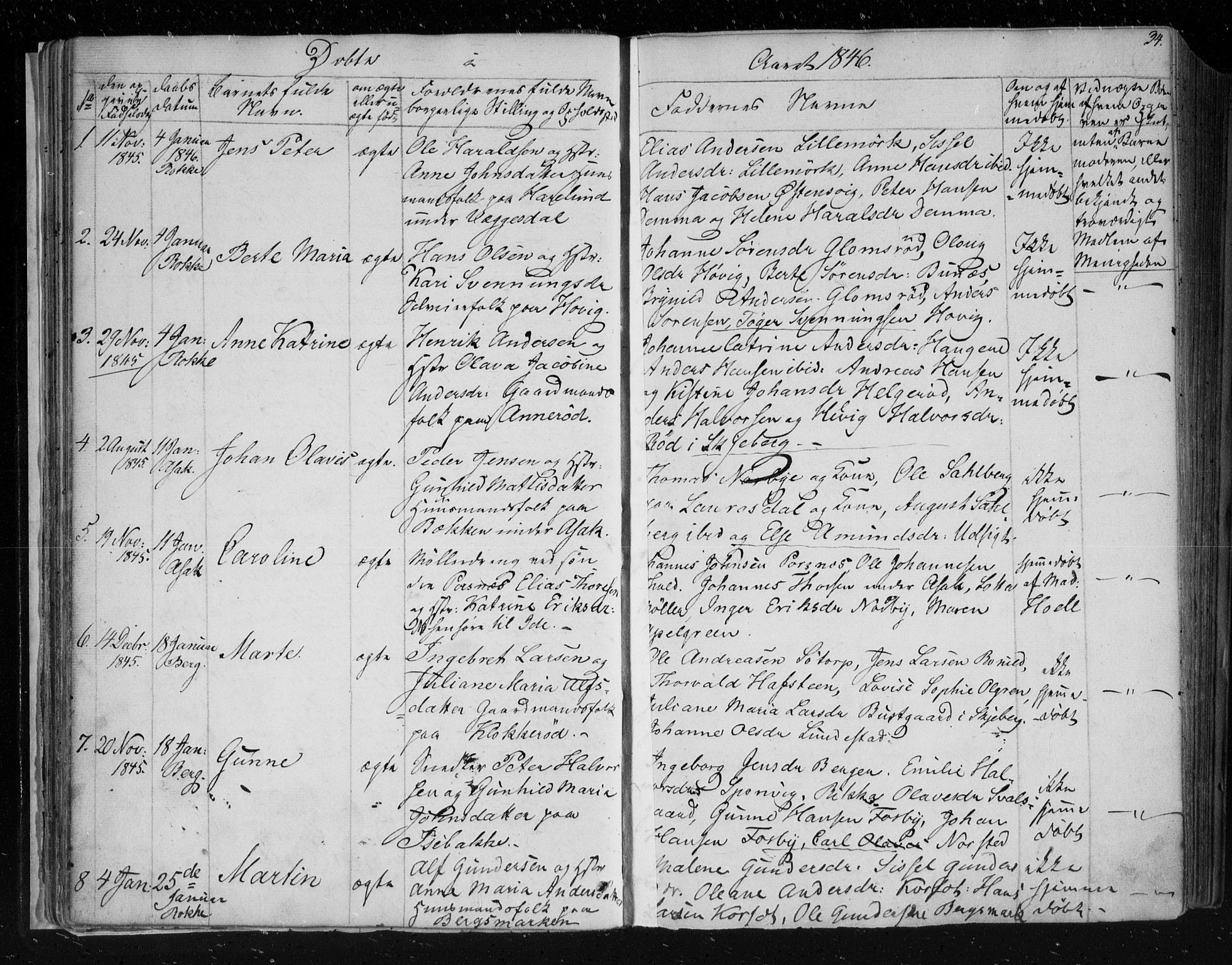 Berg prestekontor Kirkebøker, SAO/A-10902/F/Fa/L0004: Parish register (official) no. I 4, 1843-1860, p. 34