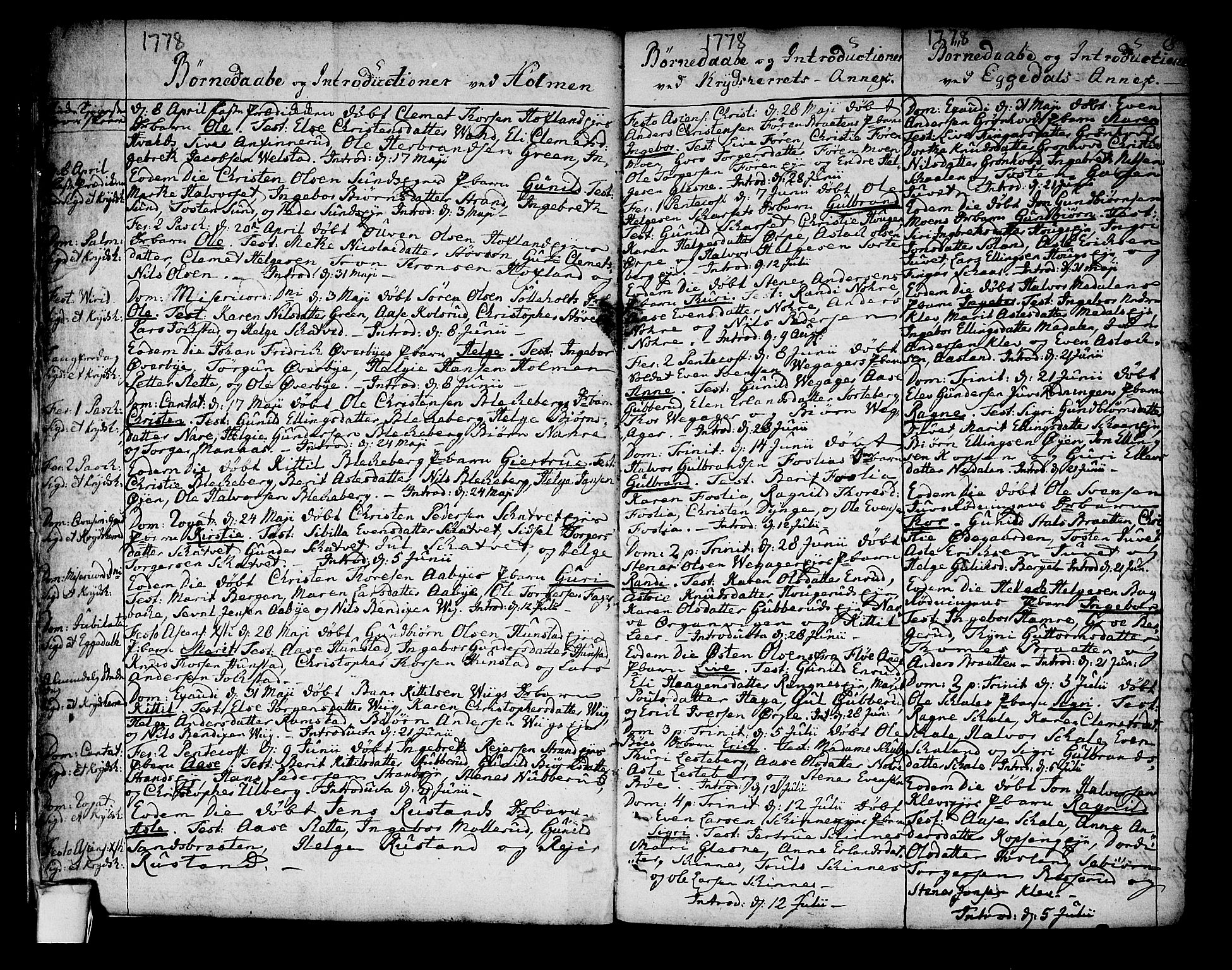 Sigdal kirkebøker, AV/SAKO-A-245/F/Fa/L0002: Parish register (official) no. I 2, 1778-1792, p. 7-8