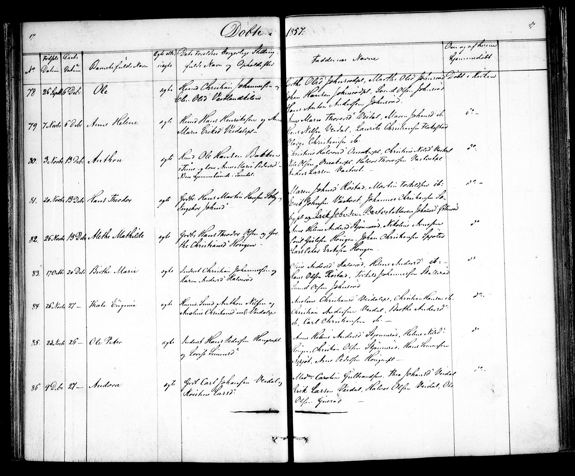 Våler prestekontor Kirkebøker, AV/SAO-A-11083/F/Fa/L0007: Parish register (official) no. I 7, 1856-1861, p. 17