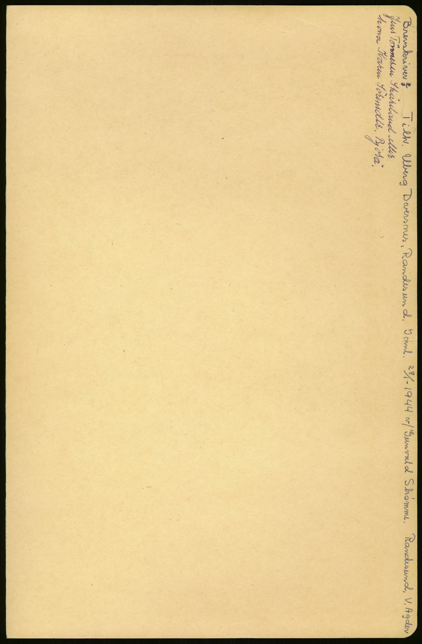 Samlinger til kildeutgivelse, Amerikabrevene, RA/EA-4057/F/L0028: Innlån fra Vest-Agder , 1838-1914, p. 21