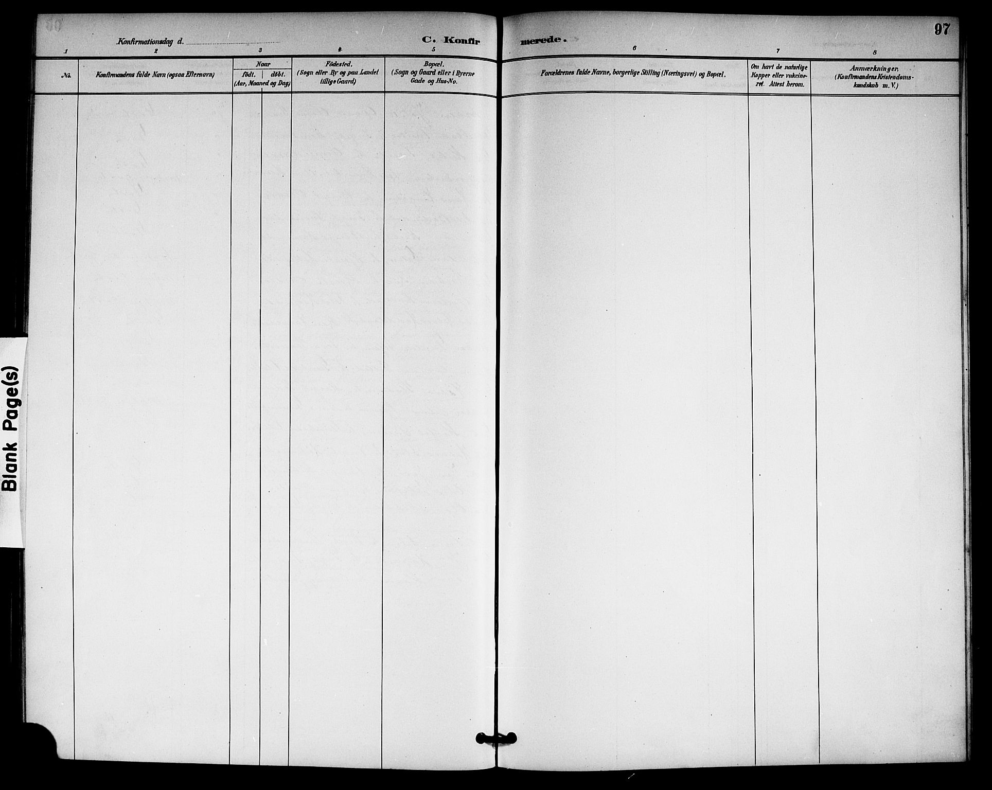 Gransherad kirkebøker, SAKO/A-267/G/Gb/L0003: Parish register (copy) no. II 3, 1887-1921, p. 97
