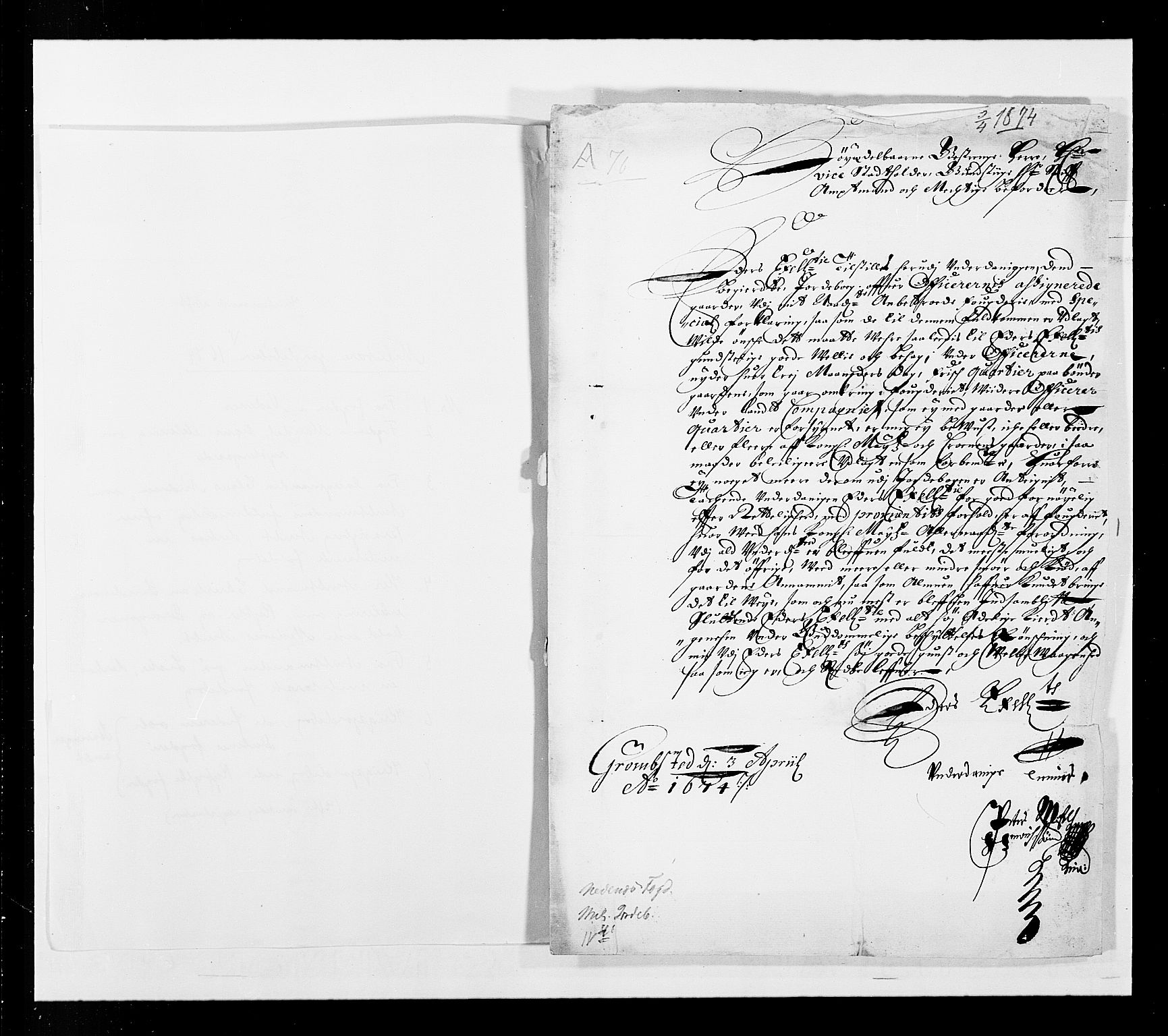 Stattholderembetet 1572-1771, RA/EA-2870/Ek/L0037/0001: Jordebøker 1662-1720: / Forskjellige jordebøker og matrikler, 1674-1720, p. 2