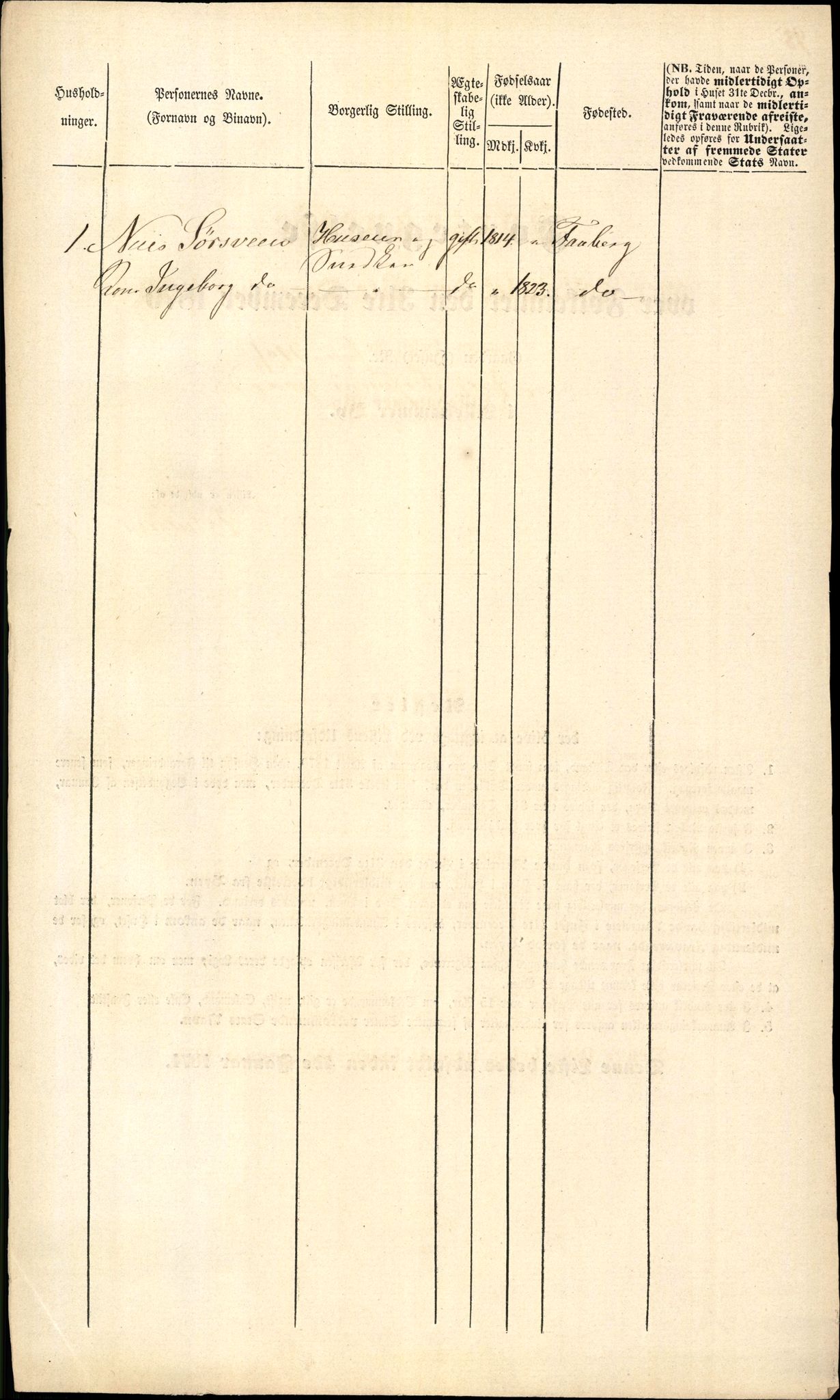 RA, 1870 census for 0501 Lillehammer, 1870, p. 98