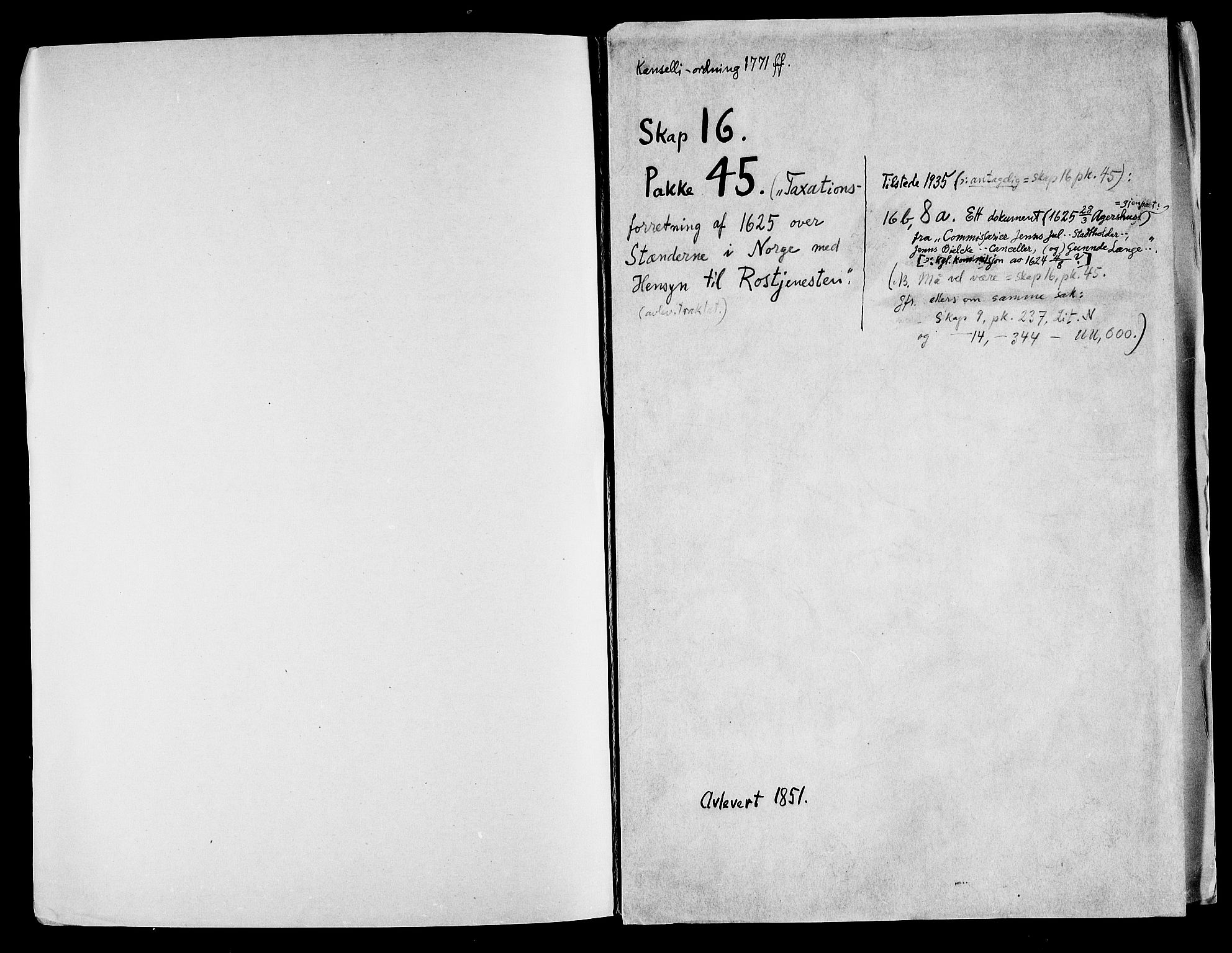 Danske Kanselli, Skapsaker, RA/EA-4061/F/L0116: Skap 16, pakke 42-47, 1625-1717, p. 220