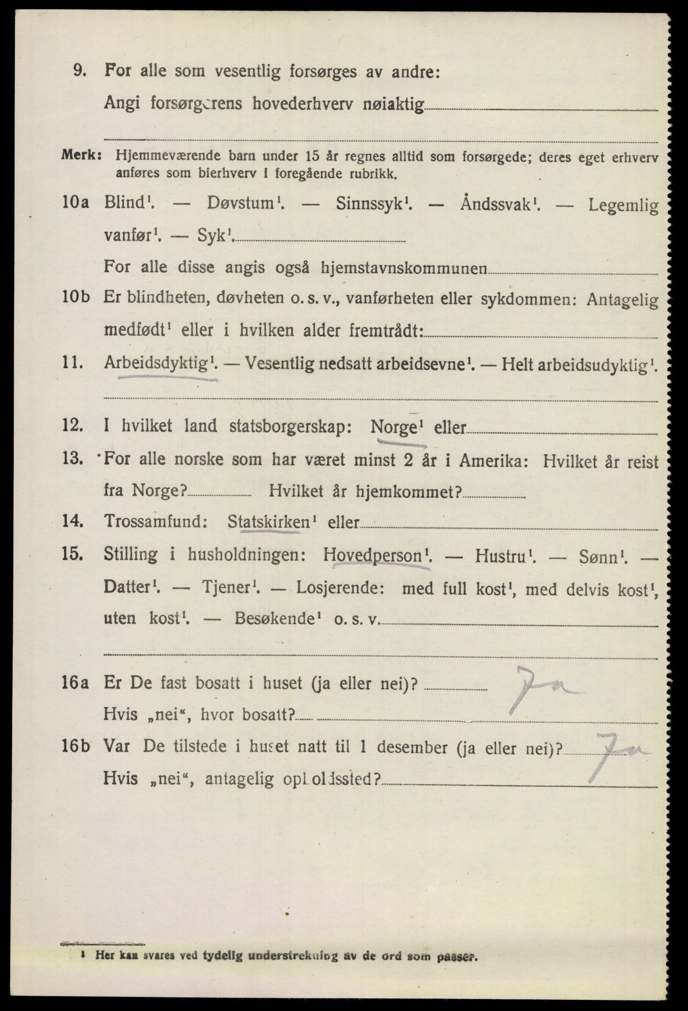 SAO, 1920 census for Gjerdrum, 1920, p. 3301