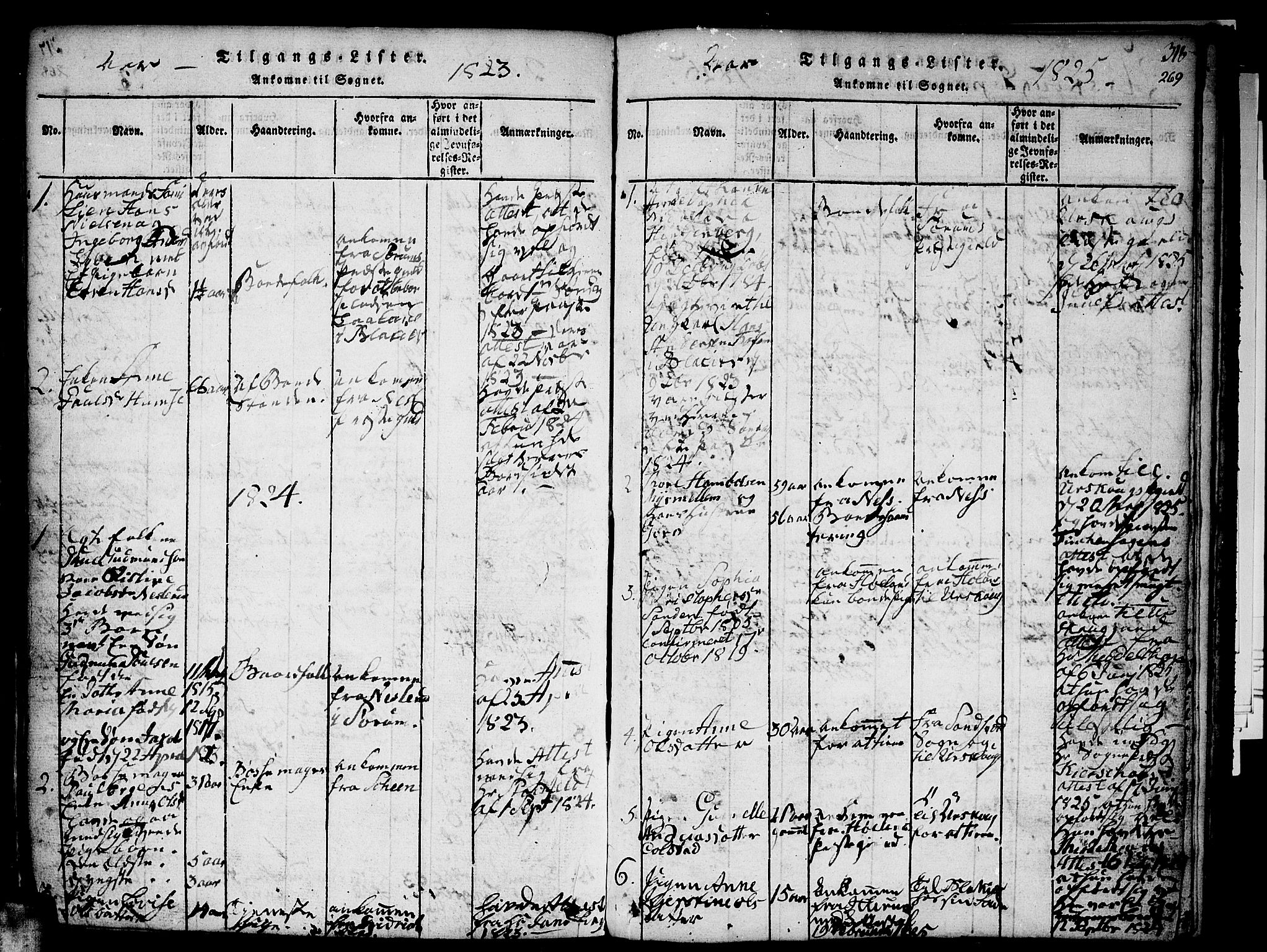 Aurskog prestekontor Kirkebøker, SAO/A-10304a/F/Fa/L0005: Parish register (official) no. I 5, 1814-1829, p. 369