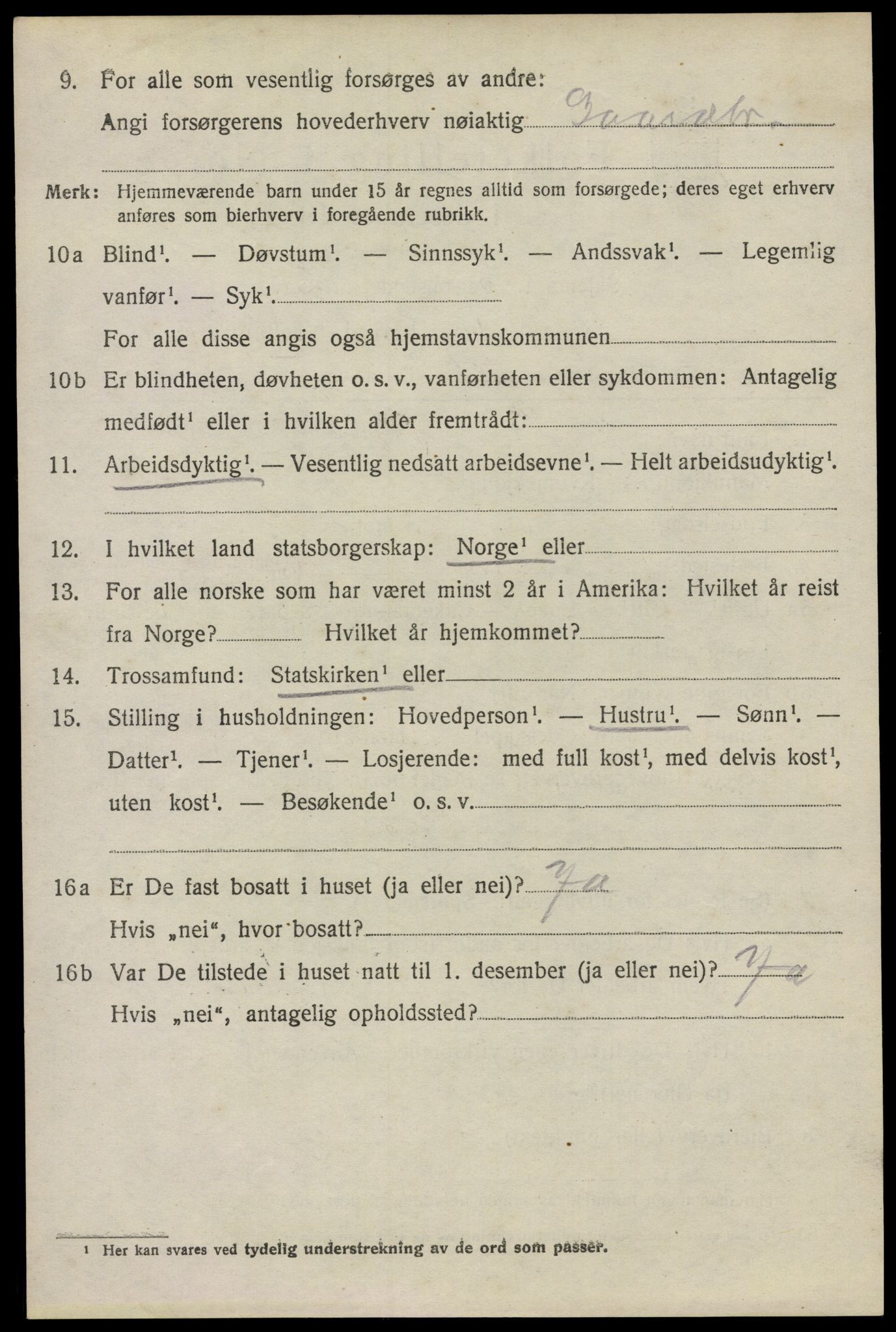 SAO, 1920 census for Råde, 1920, p. 3240